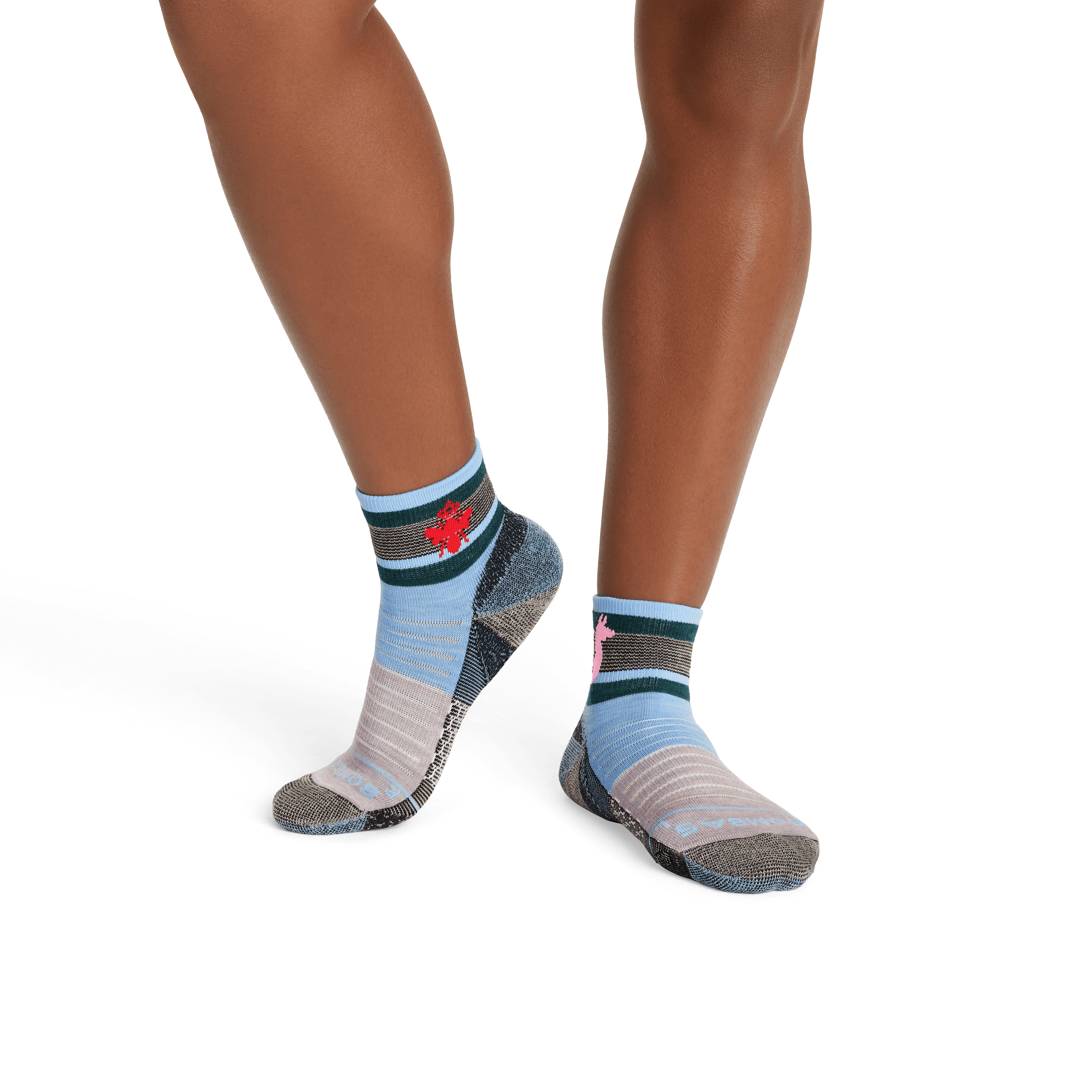 Cotopaxi x Bombas Merino Wool Blend Hiking Quarter Socks - Image 2