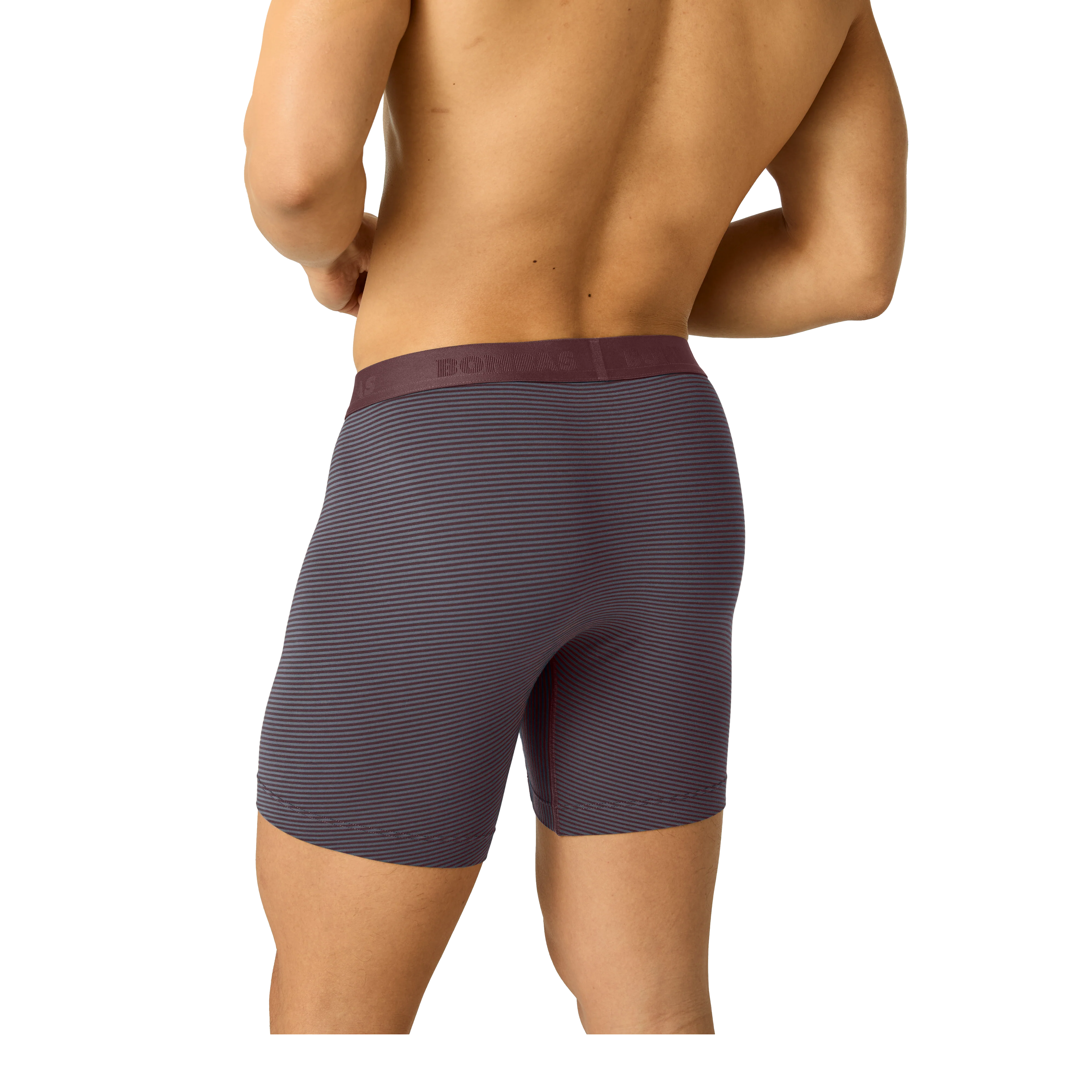 Men's Cotton Modal Blend Boxer Brief 6" 6-Pack - Image 2