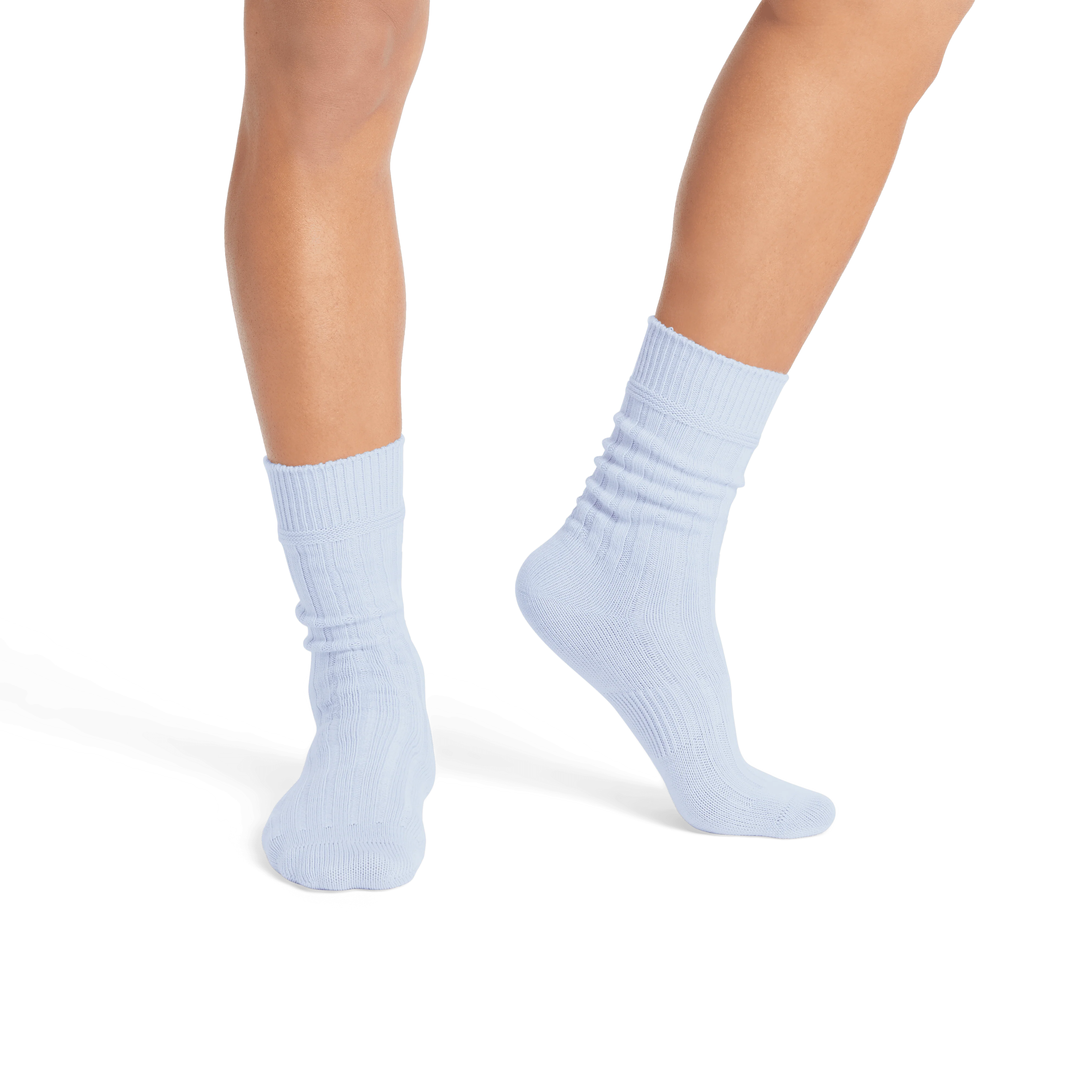 Men's Merino Cashmere Blend Rib Calf Socks - Image 9