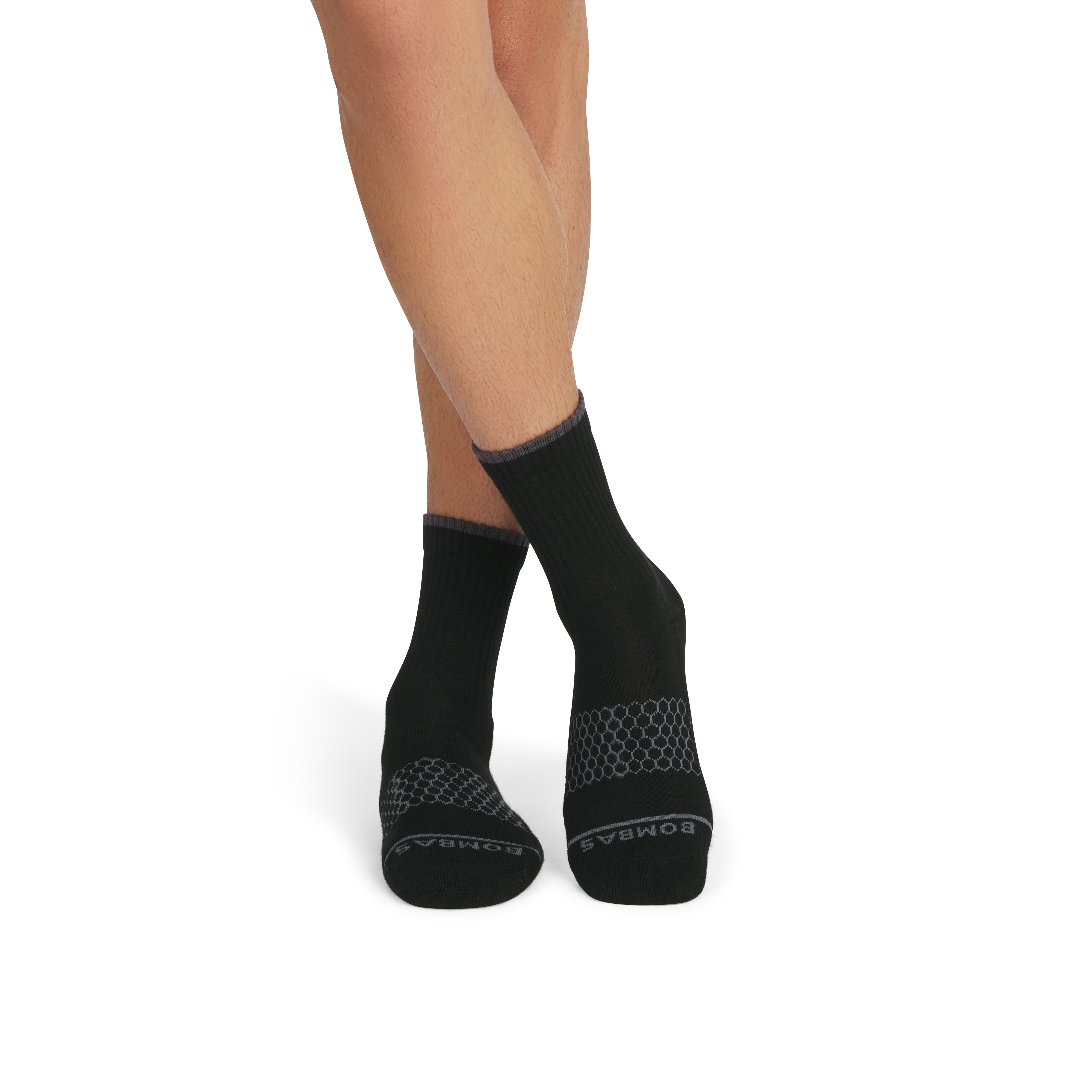Men's Merino Wool Blend Half Calf Socks - Image 16