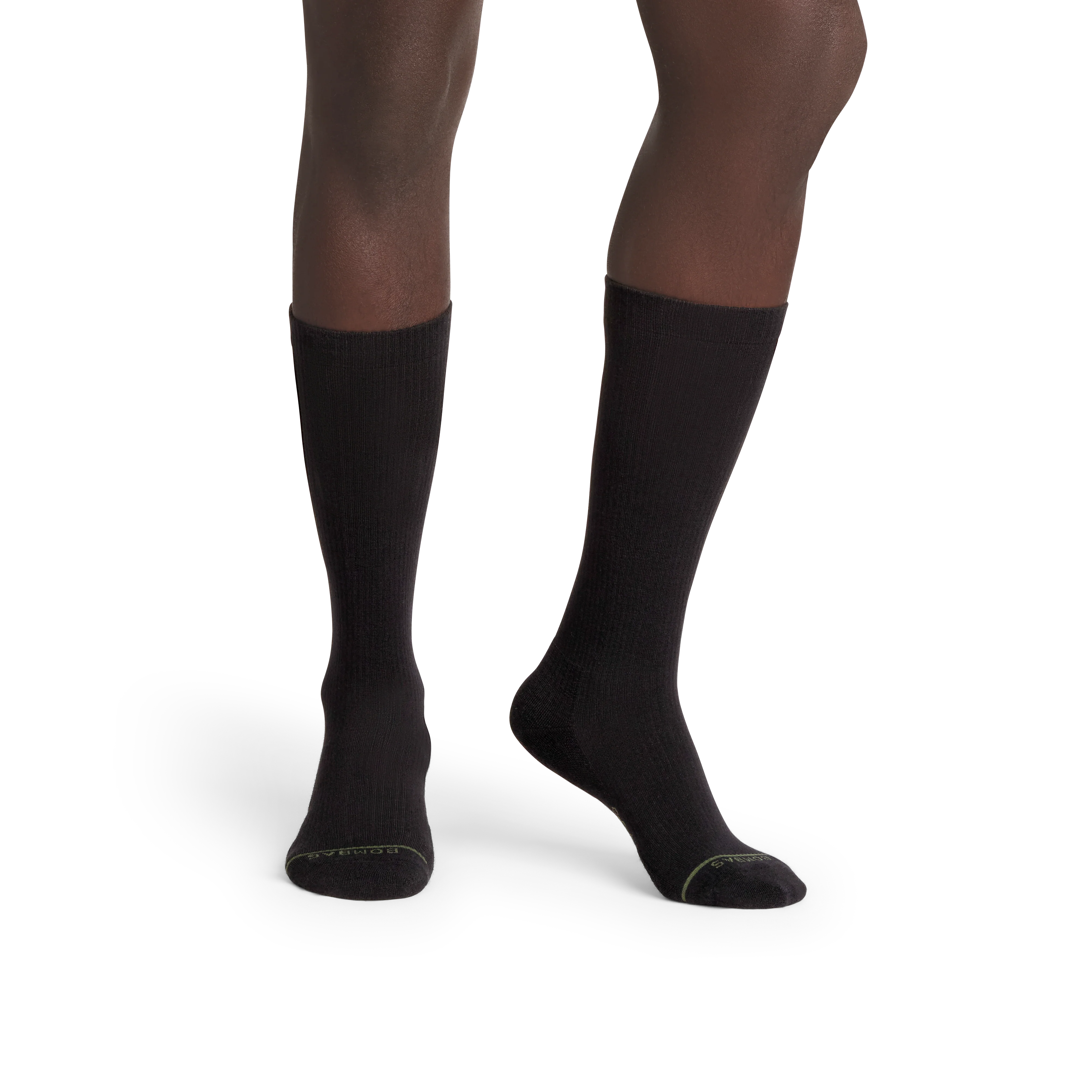 Men's Merino Wool Blend Modern Rib Calf Socks - Image 2