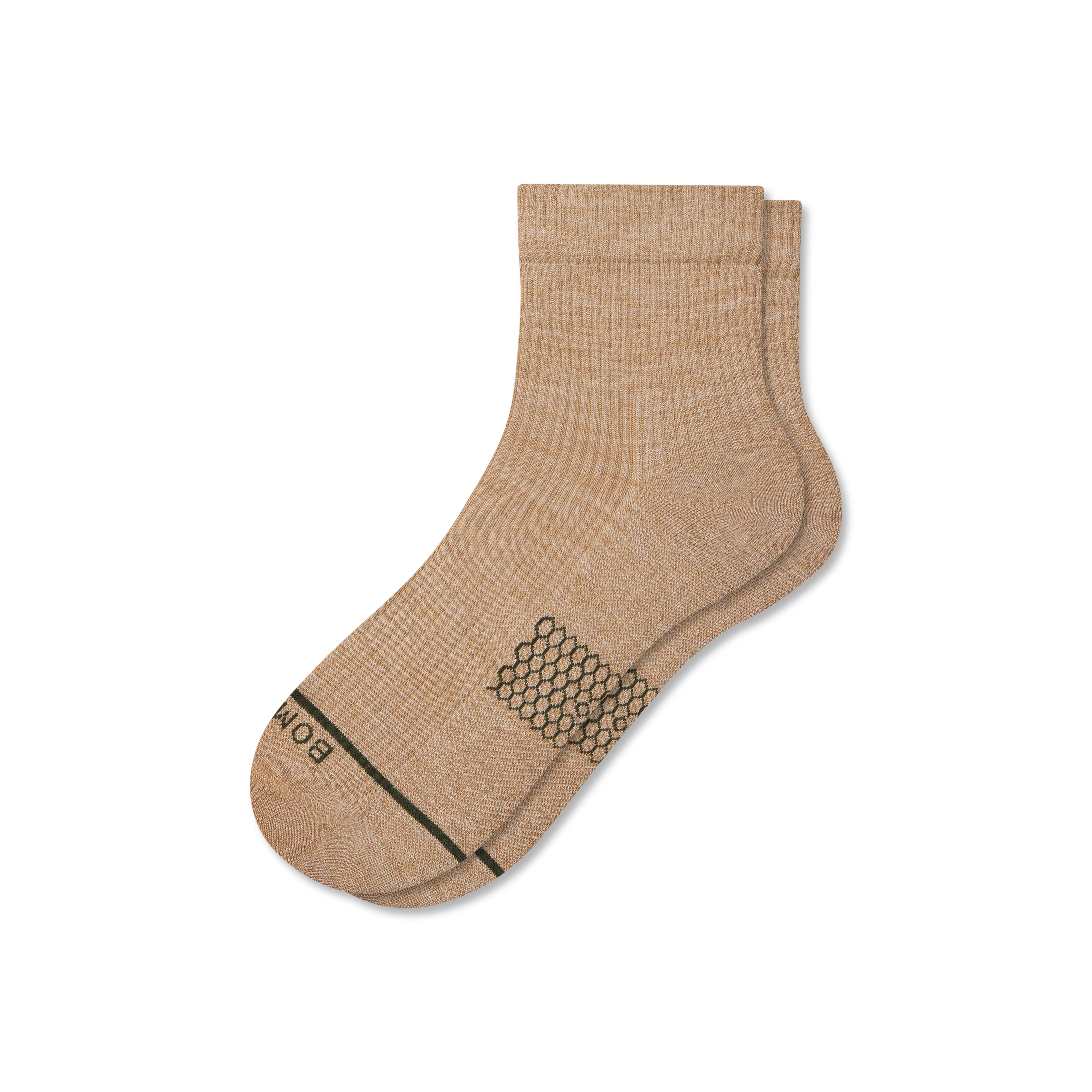 Men's Merino Wool Blend Modern Rib Quarter Socks - Image 8