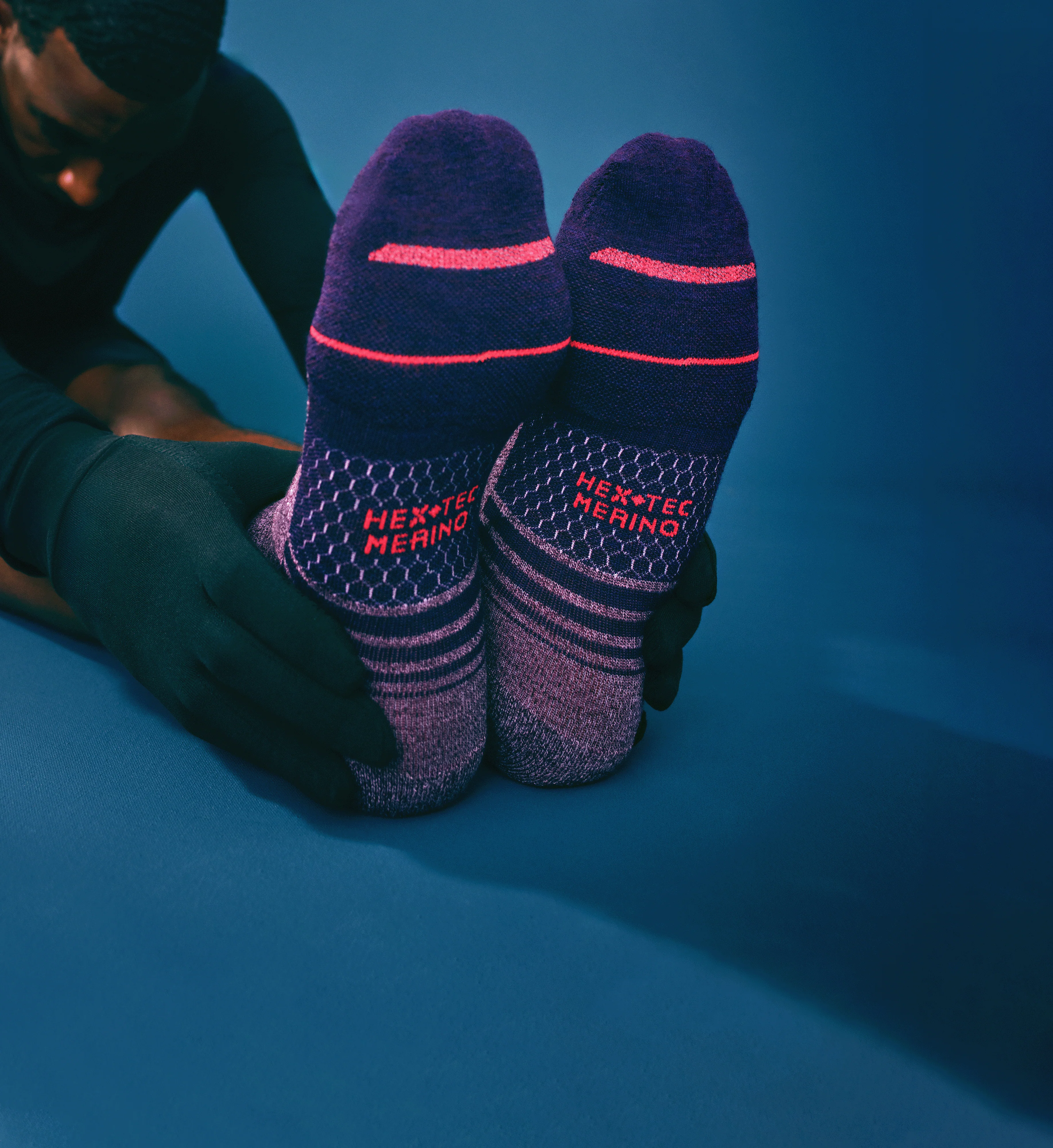 Men's Merino Wool Blend Run Ankle Sock 3-Pack - Image 2