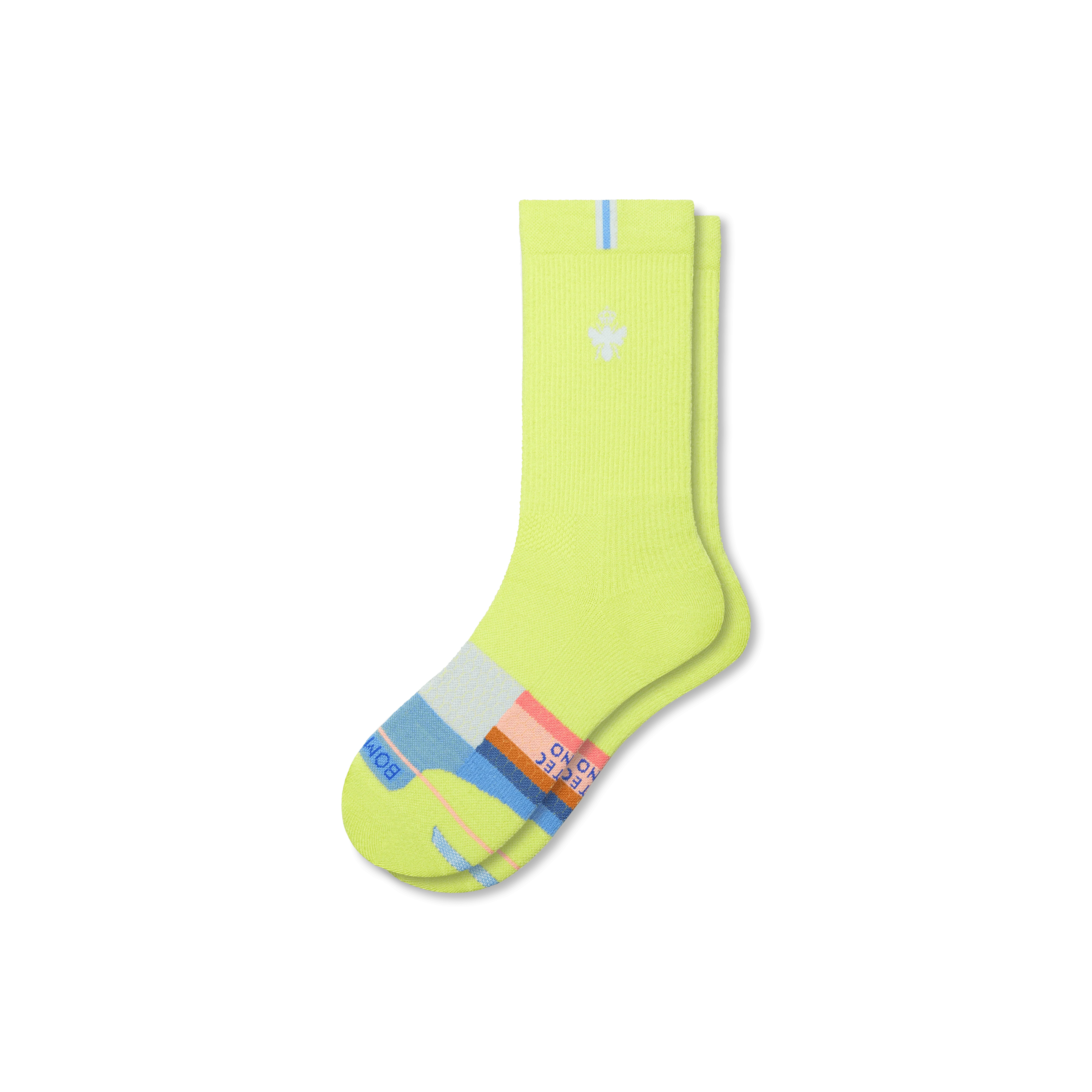 Men's Merino Wool Blend Run Calf Socks - Image 11