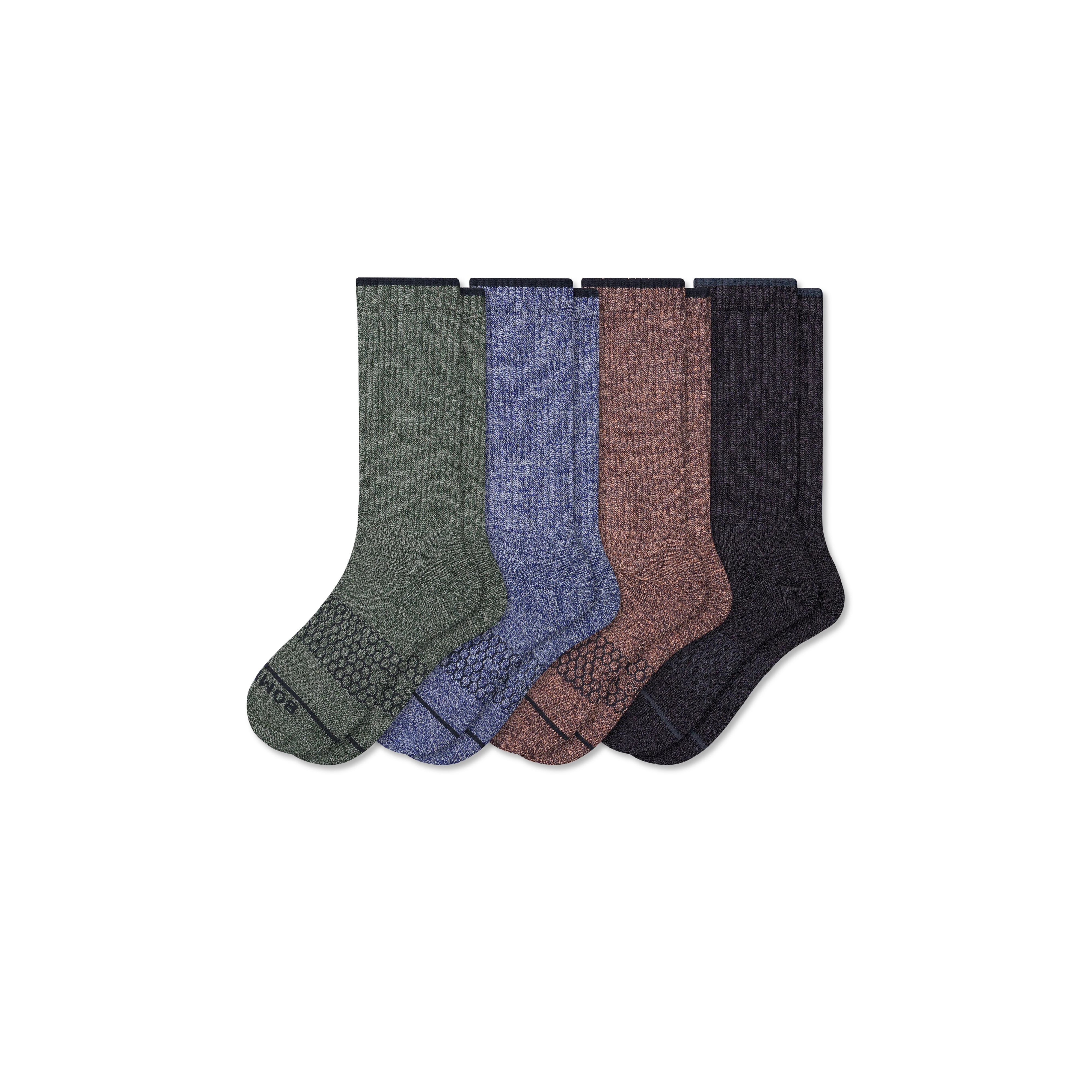 Men's Merino Wool Blend Calf Sock 4-Pack - Image 26