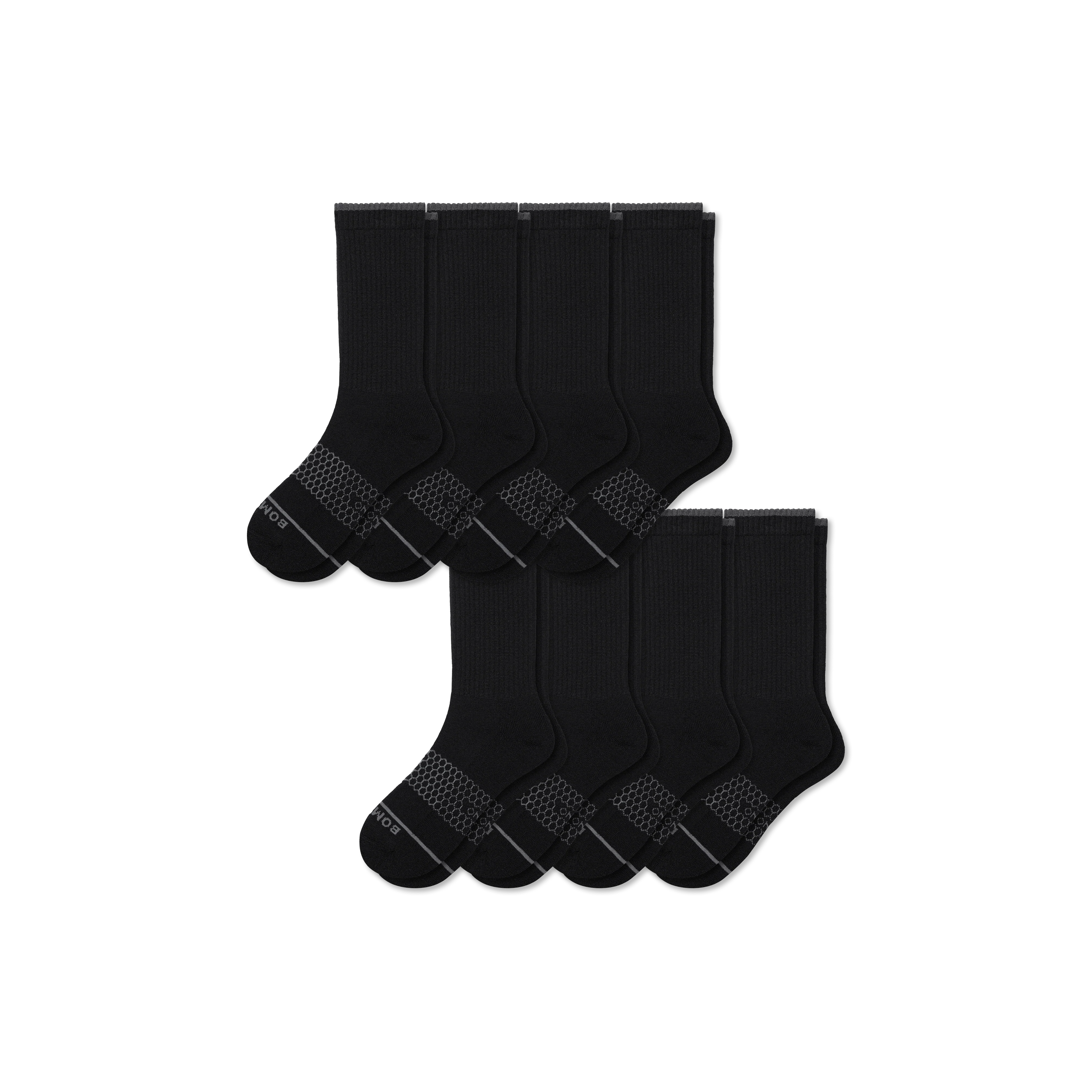 Men's Merino Wool Blend Calf Sock 8-Pack - Image 15