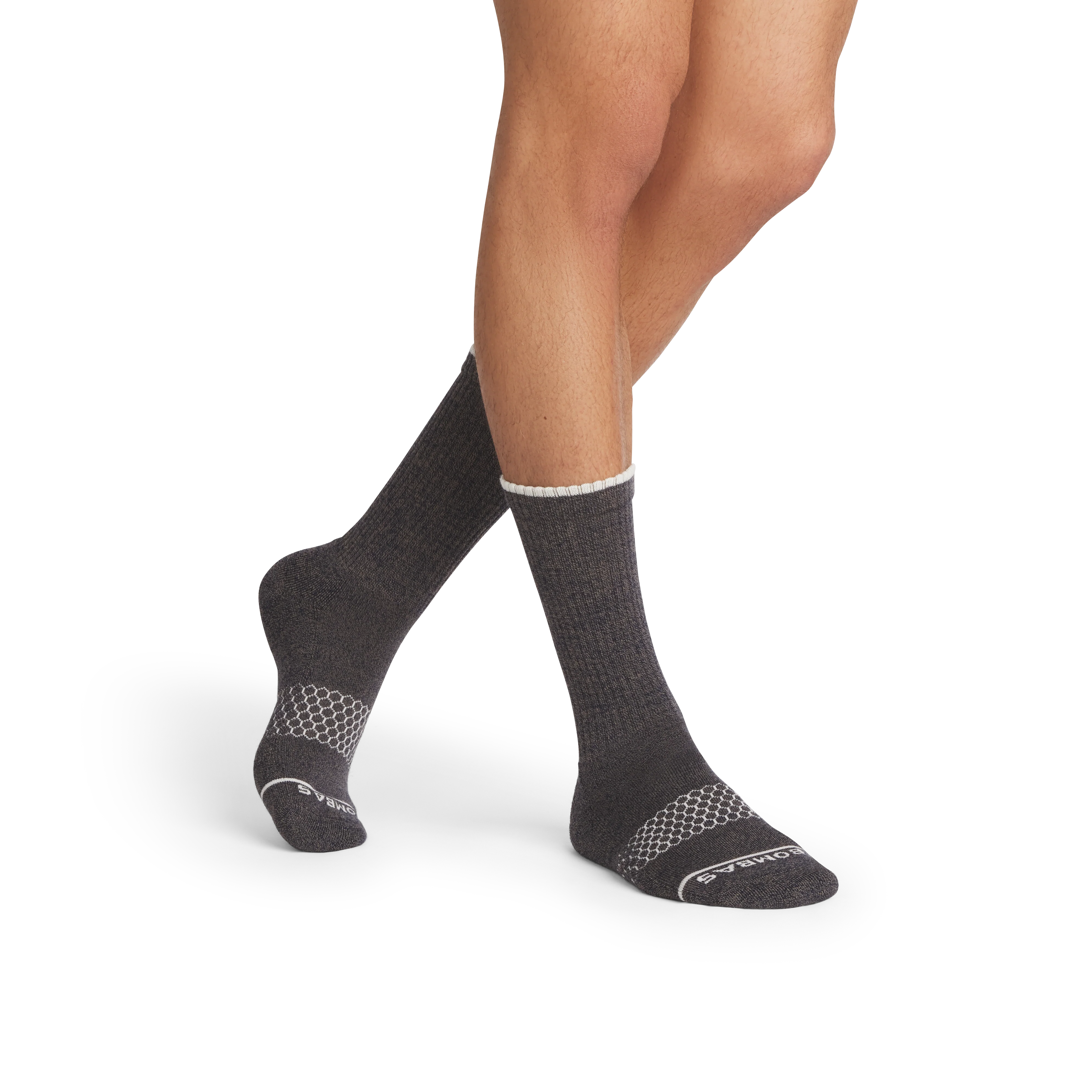 Men's Merino Wool Blend Calf Sock 8-Pack - Image 5