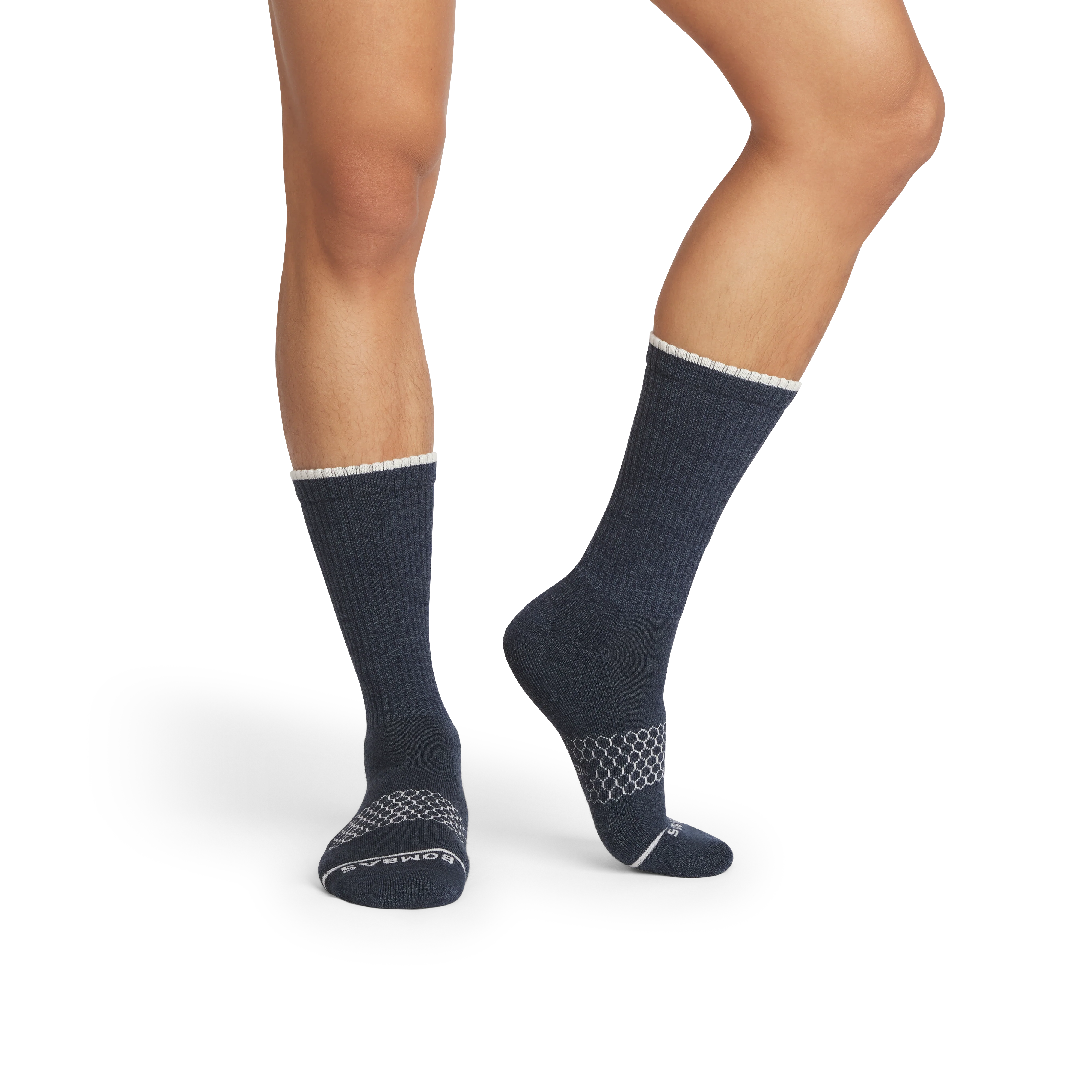 Men's Merino Wool Blend Calf Sock 8-Pack - Image 6