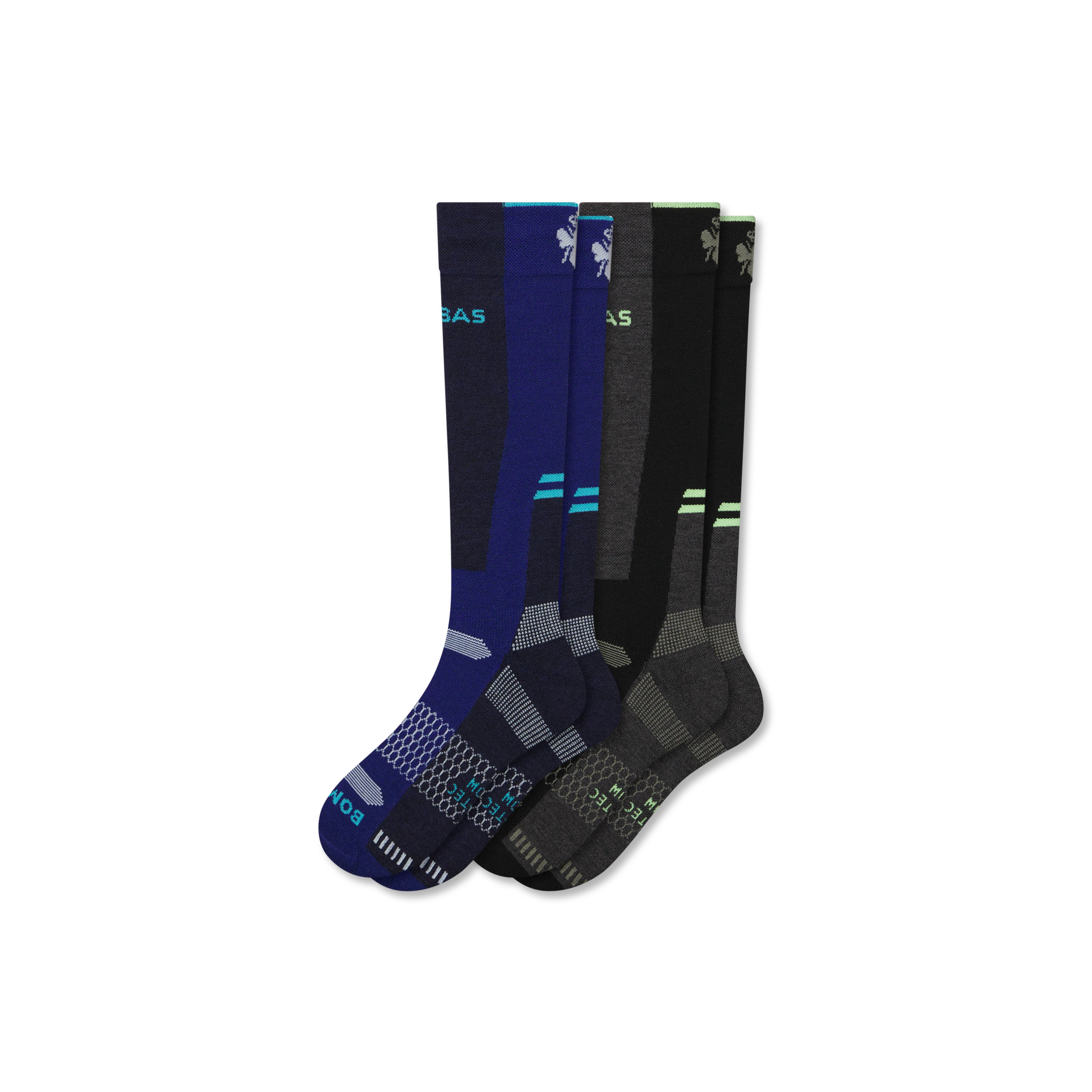 Men's Mid-Cushion Merino Wool Blend Ski & Snowboard Sock 2-Pack - Image 7