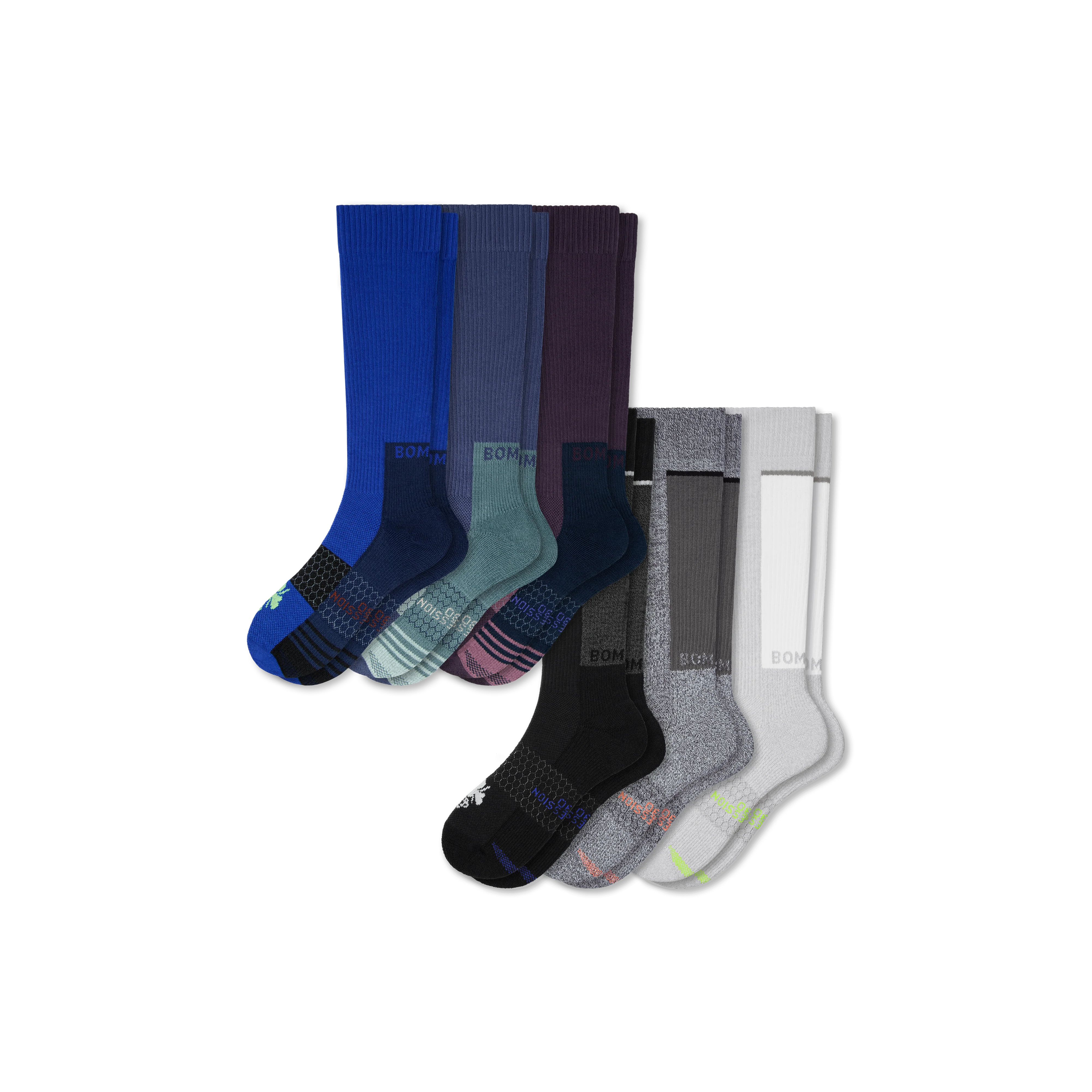 Men's Performance Compression Knee High Sock 6-Pack (20-30mmHg) - Image 11