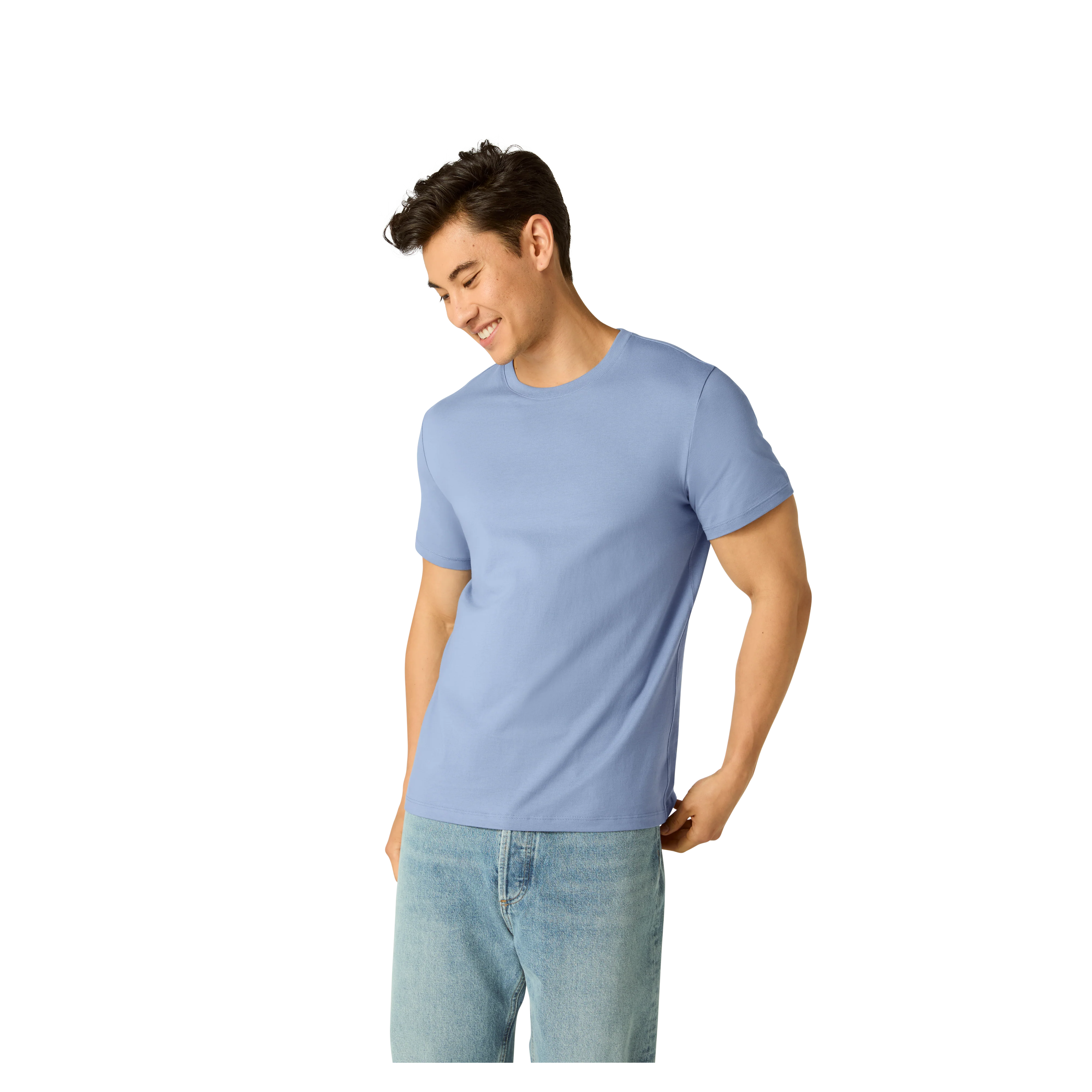 Men's Pima Cotton Crew Neck T-Shirt - Image 17