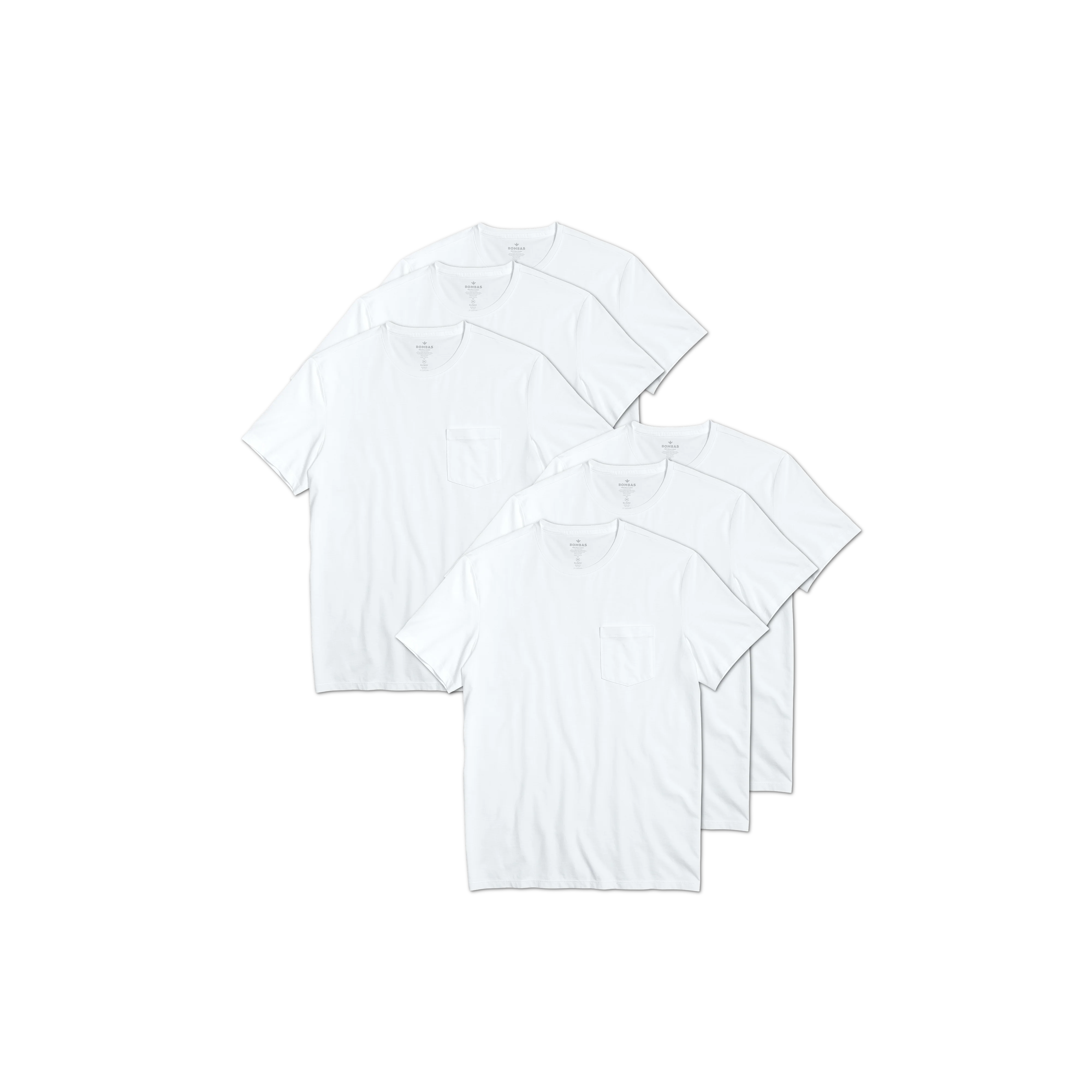 Men's Pima Cotton Pocket Crew Neck T-Shirt 6-Pack - Image 13