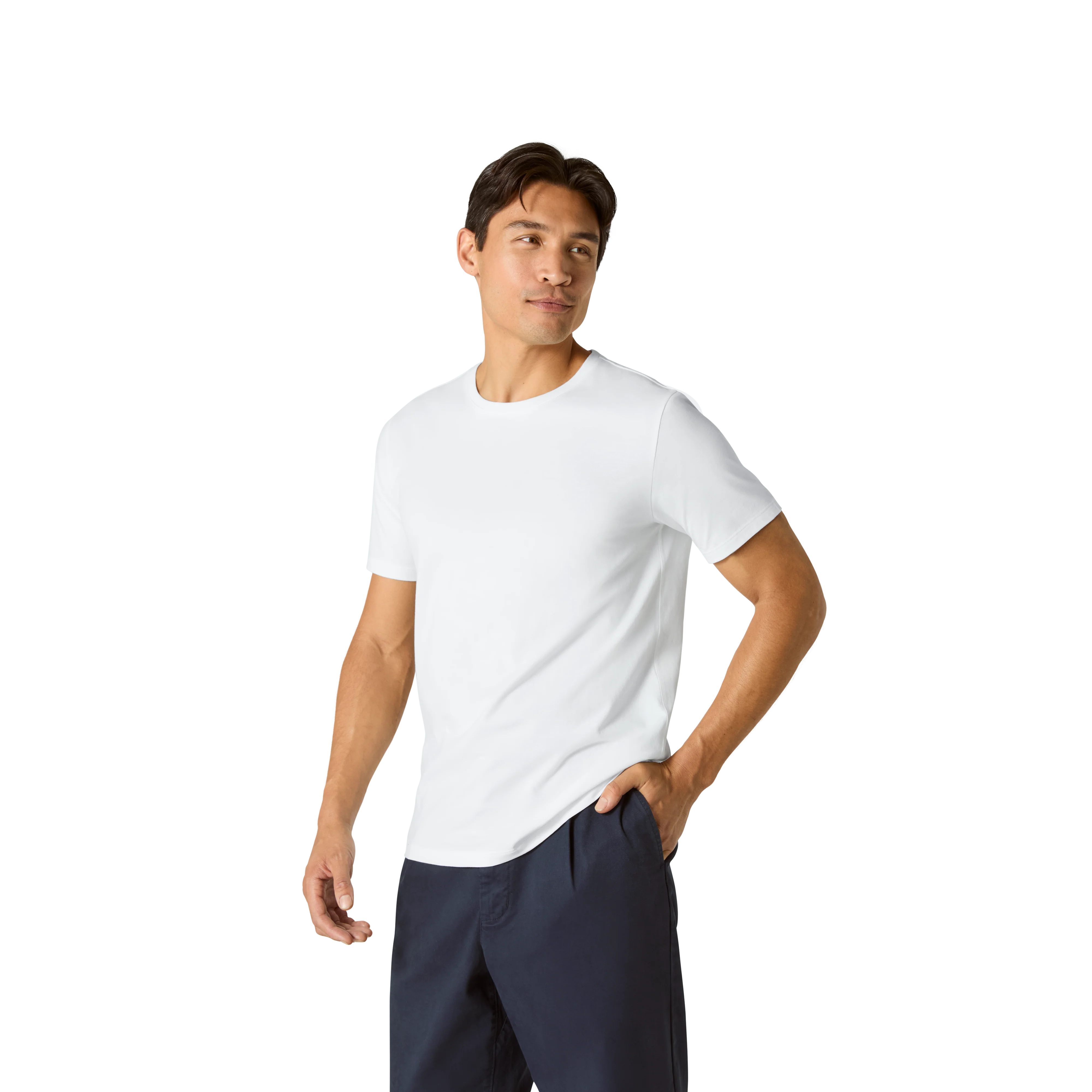 Men's Pima Cotton Slim Crew Neck T-Shirt - Image 22