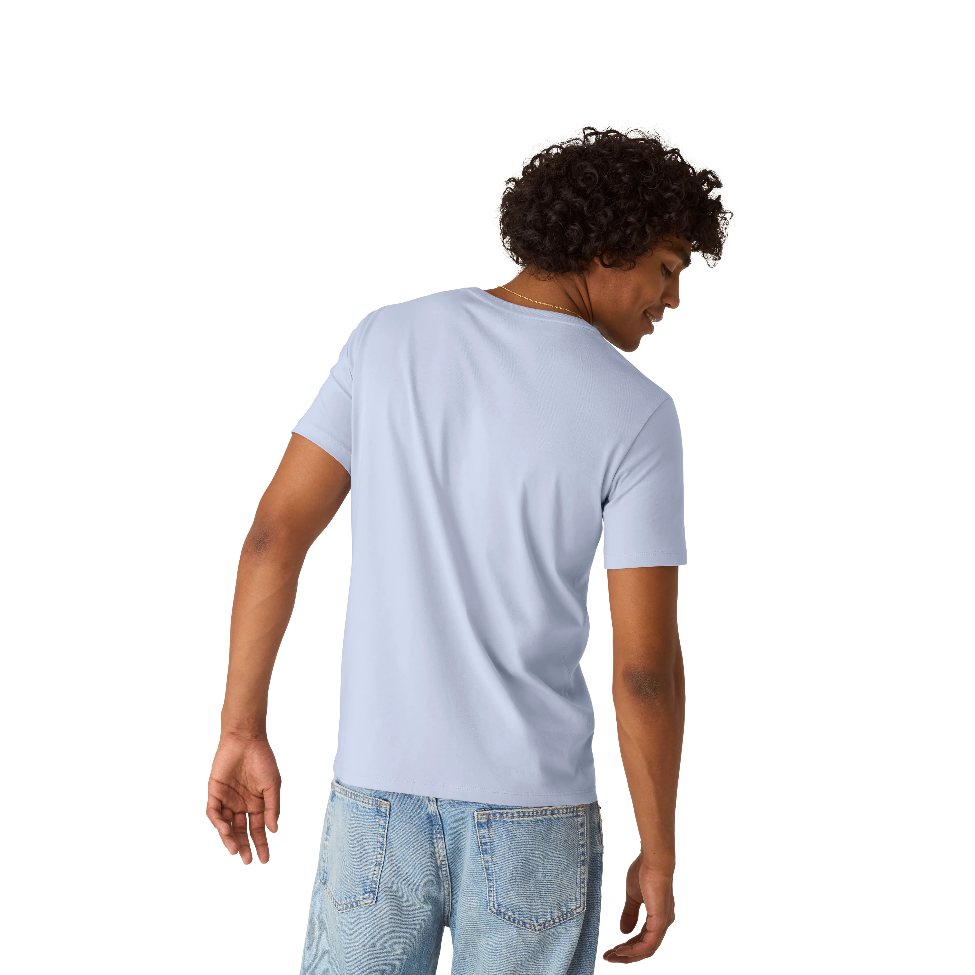 Men's Pima Cotton Slim Crew Neck T-Shirt 3-Pack - Image 3