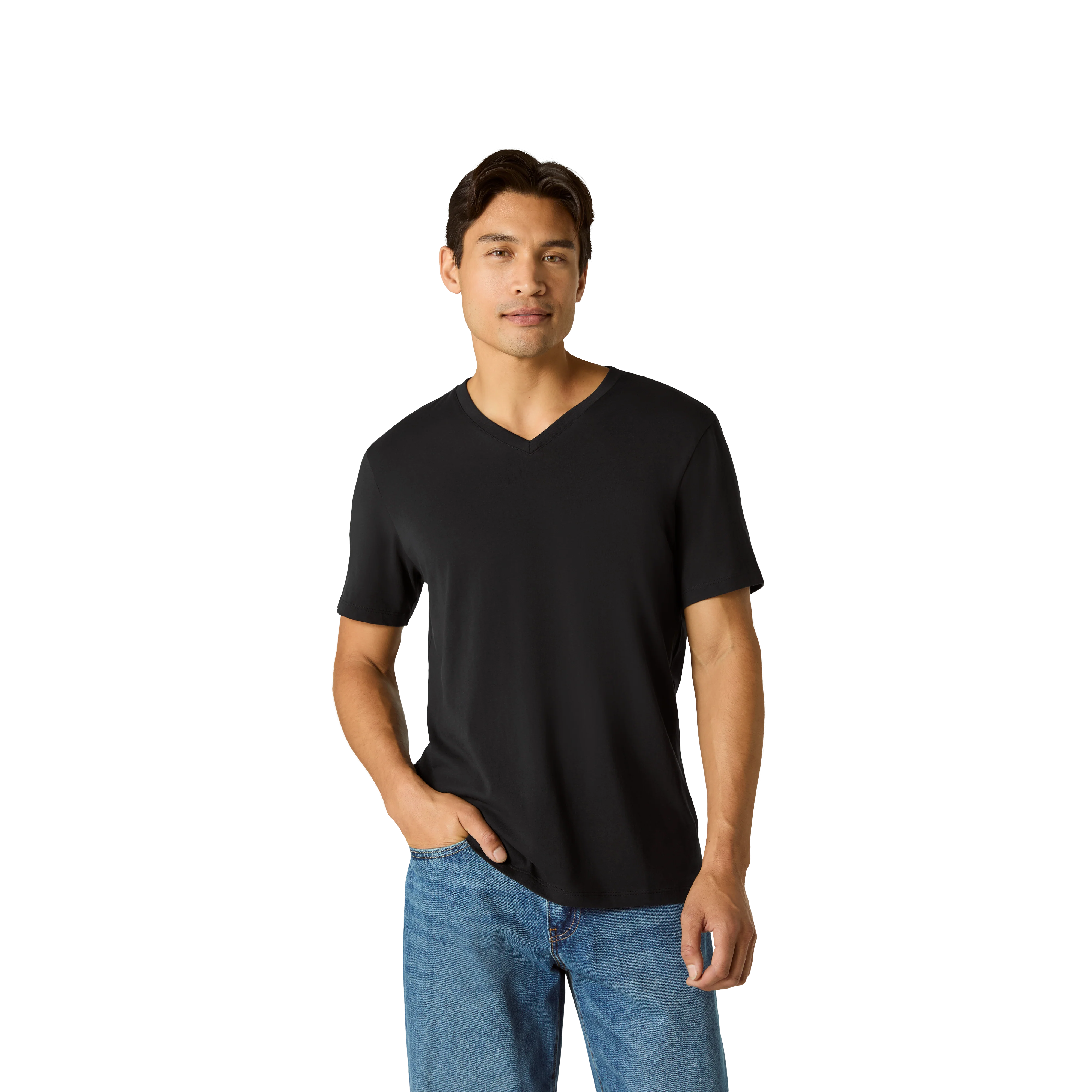 Men's Pima Cotton V-Neck T-Shirt 6-Pack - Image 7