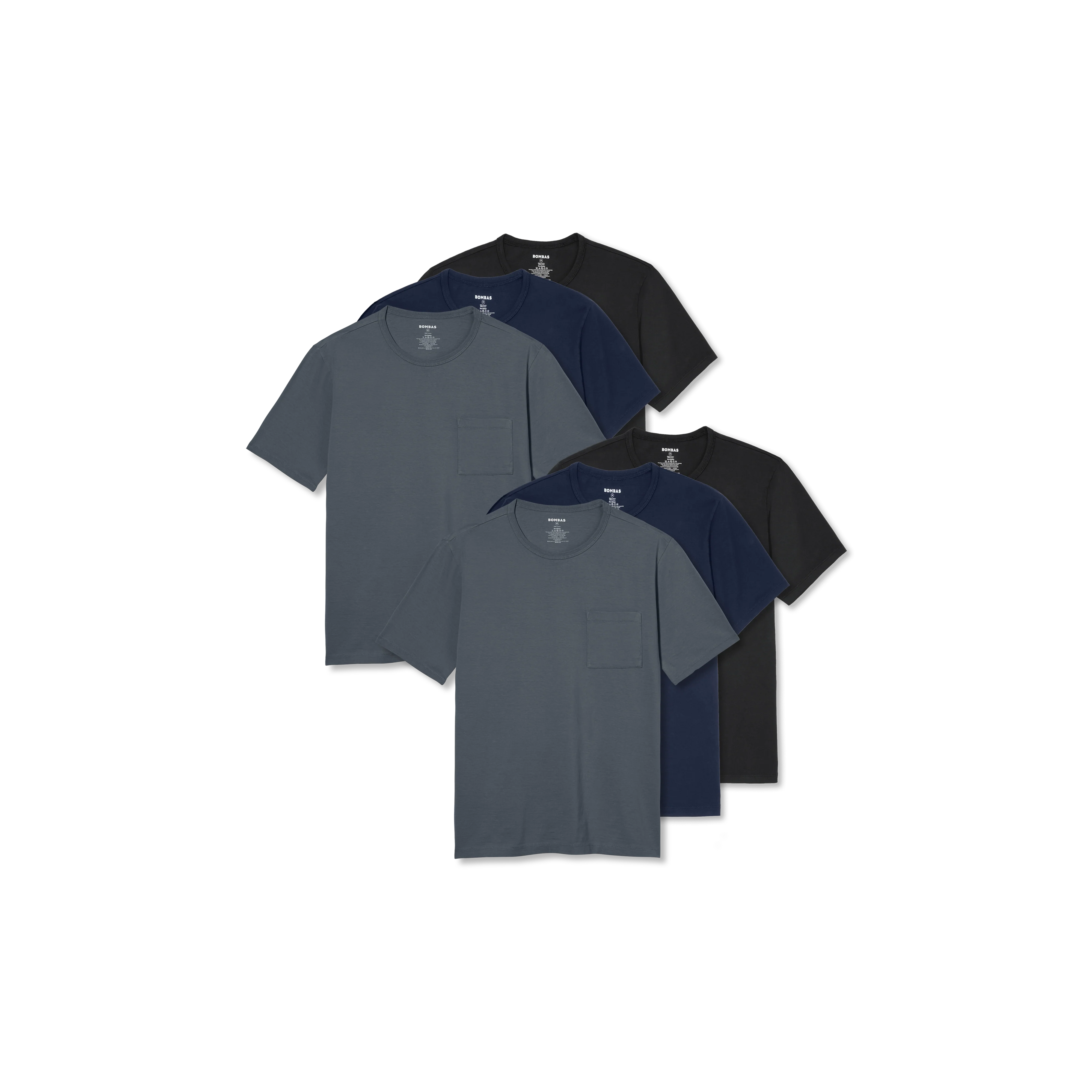 Men's Premium Weight Pocket Crew Neck T-Shirt 6-Pack - Image 8