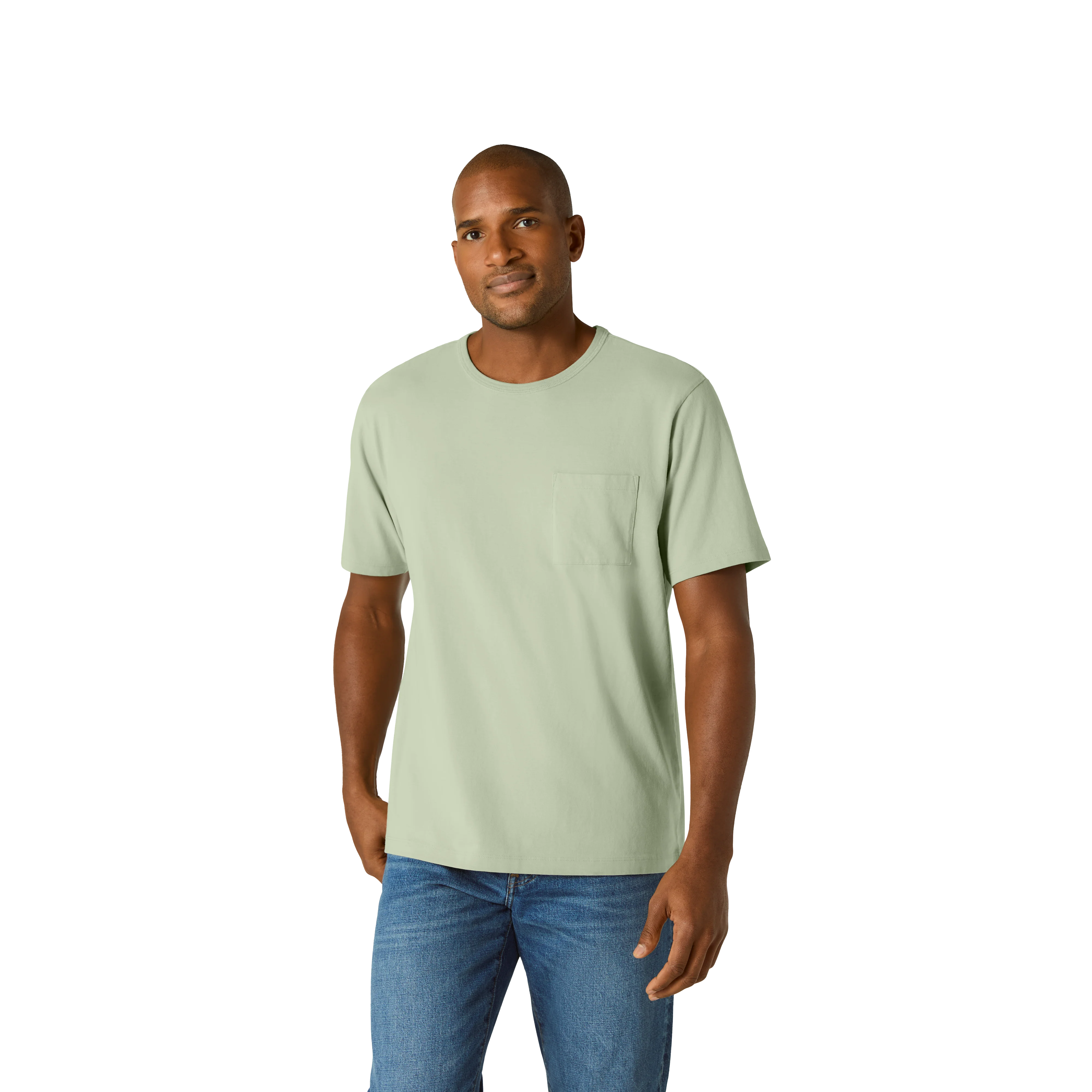 Men’s Premium Weight Pocket Crew Neck T-Shirt - Image 29