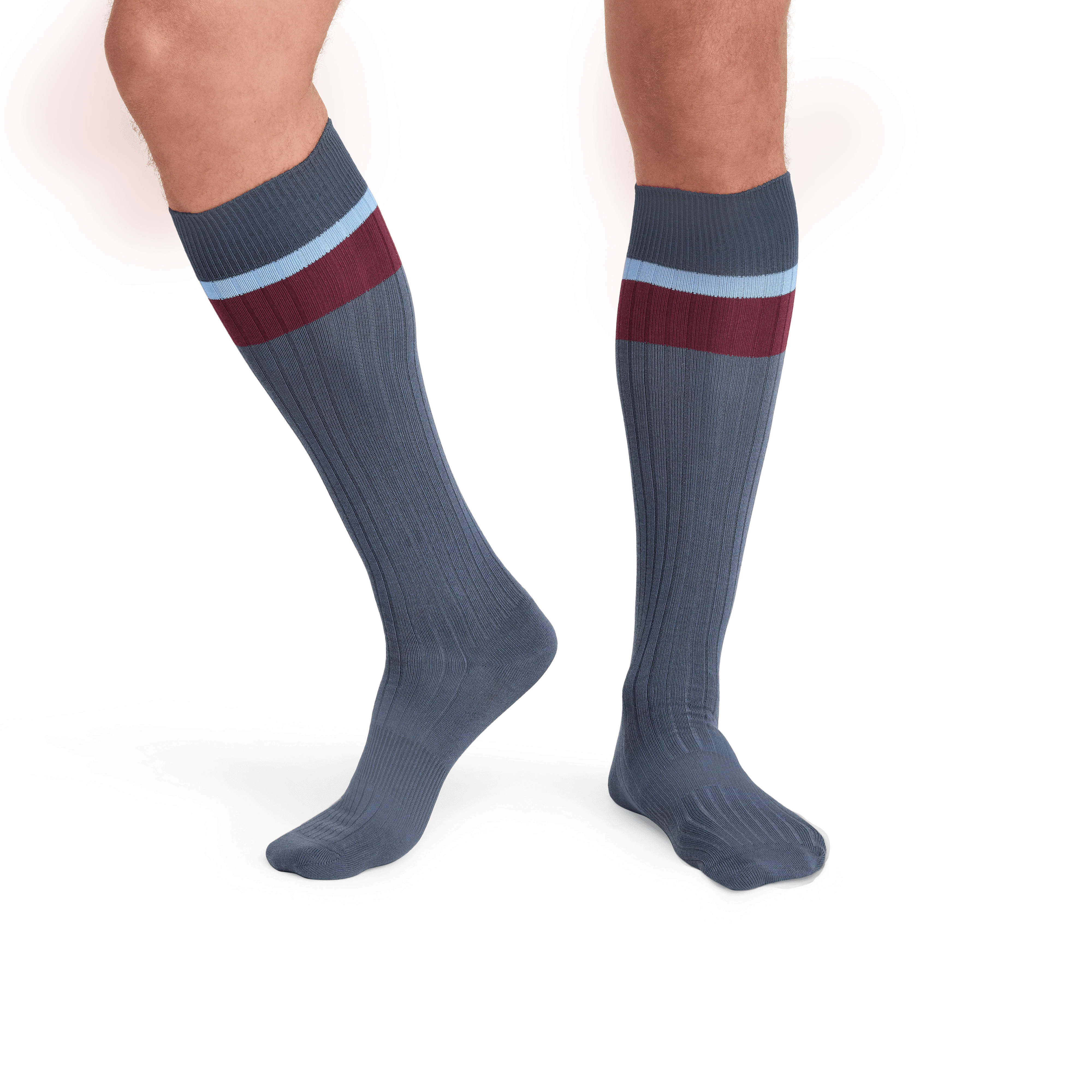 Men's Ribbed Dress Over the Calf Sock 4-Pack - Image 10