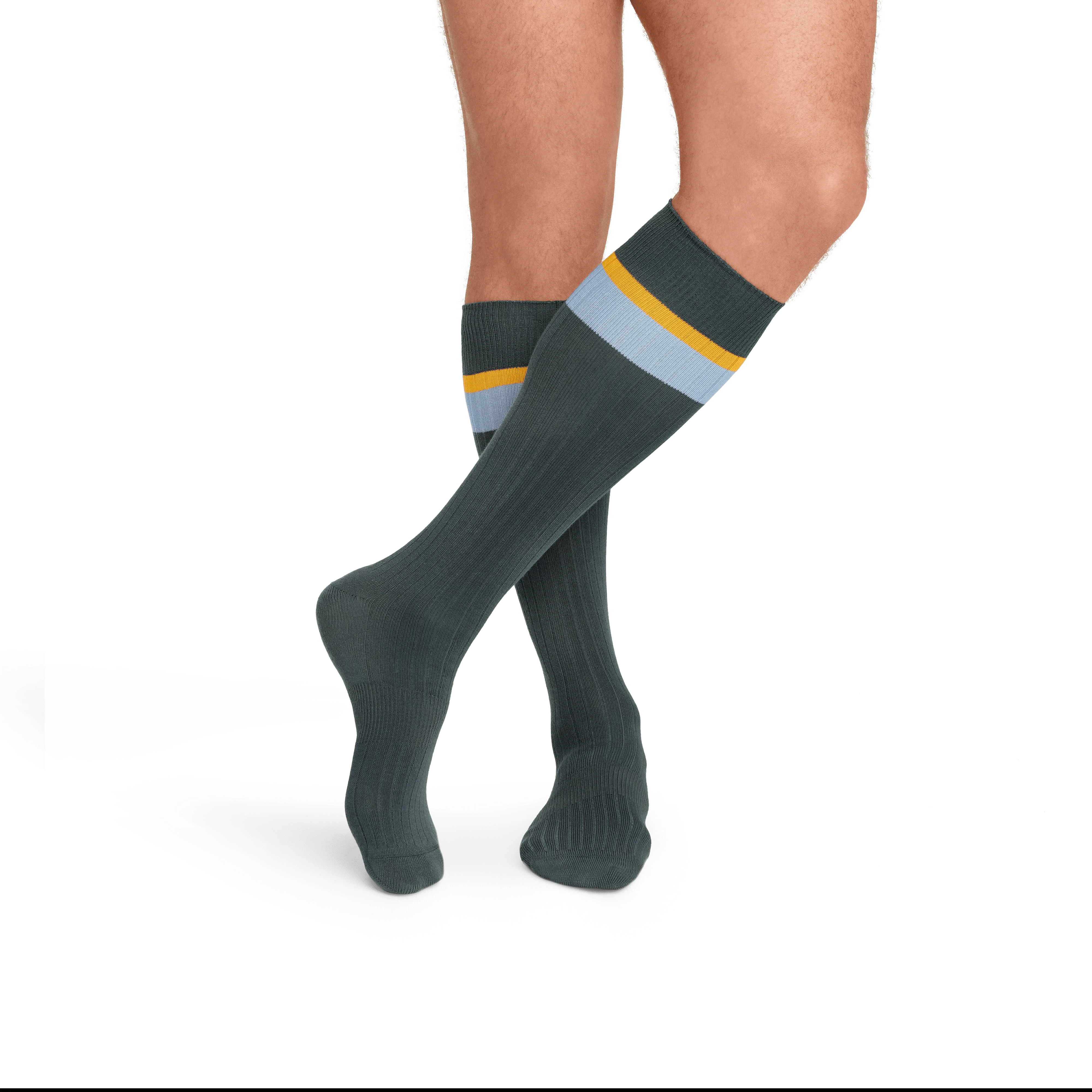 Men's Ribbed Dress Over the Calf Sock 4-Pack - Image 12