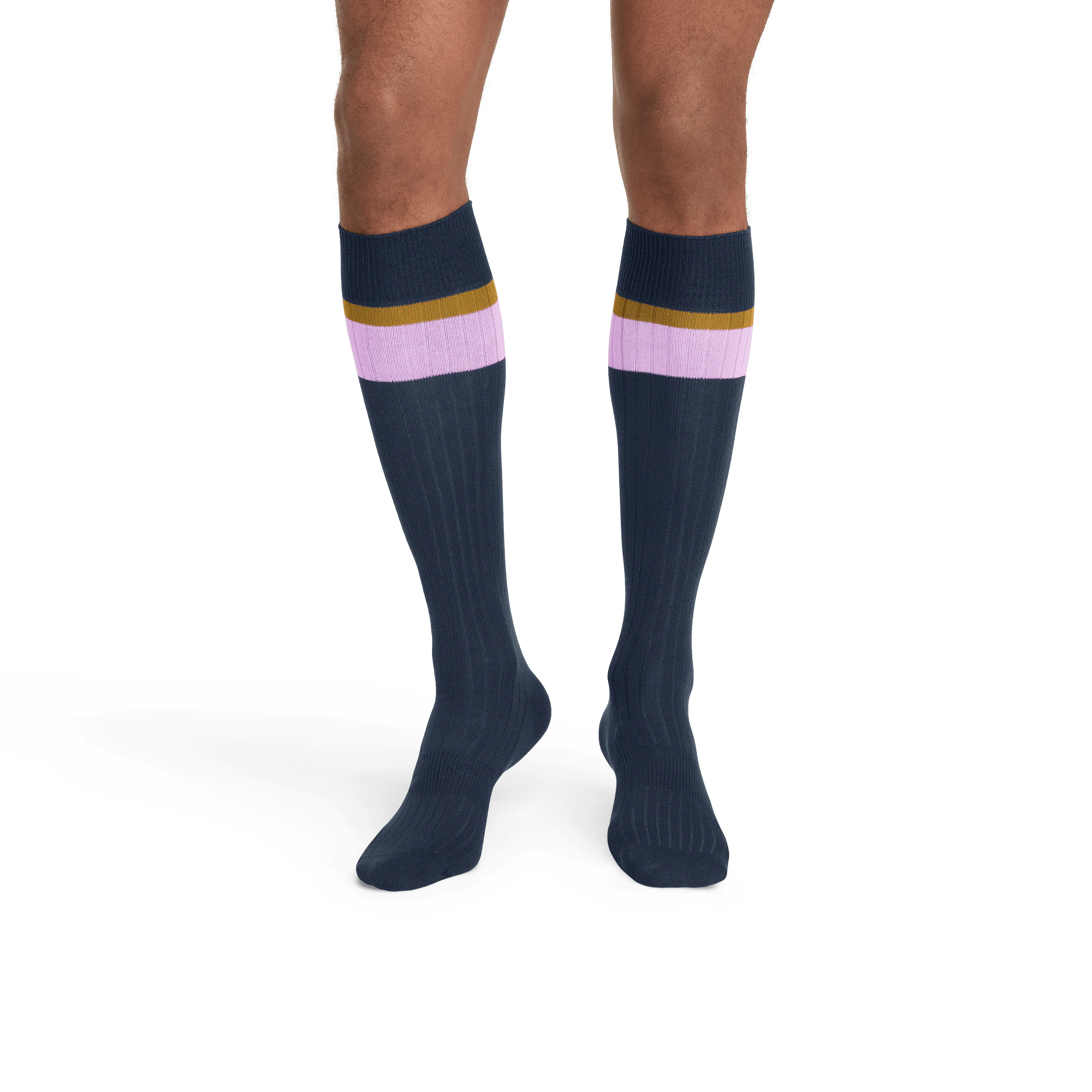 Men's Ribbed Dress Over the Calf Sock 4-Pack - Image 9