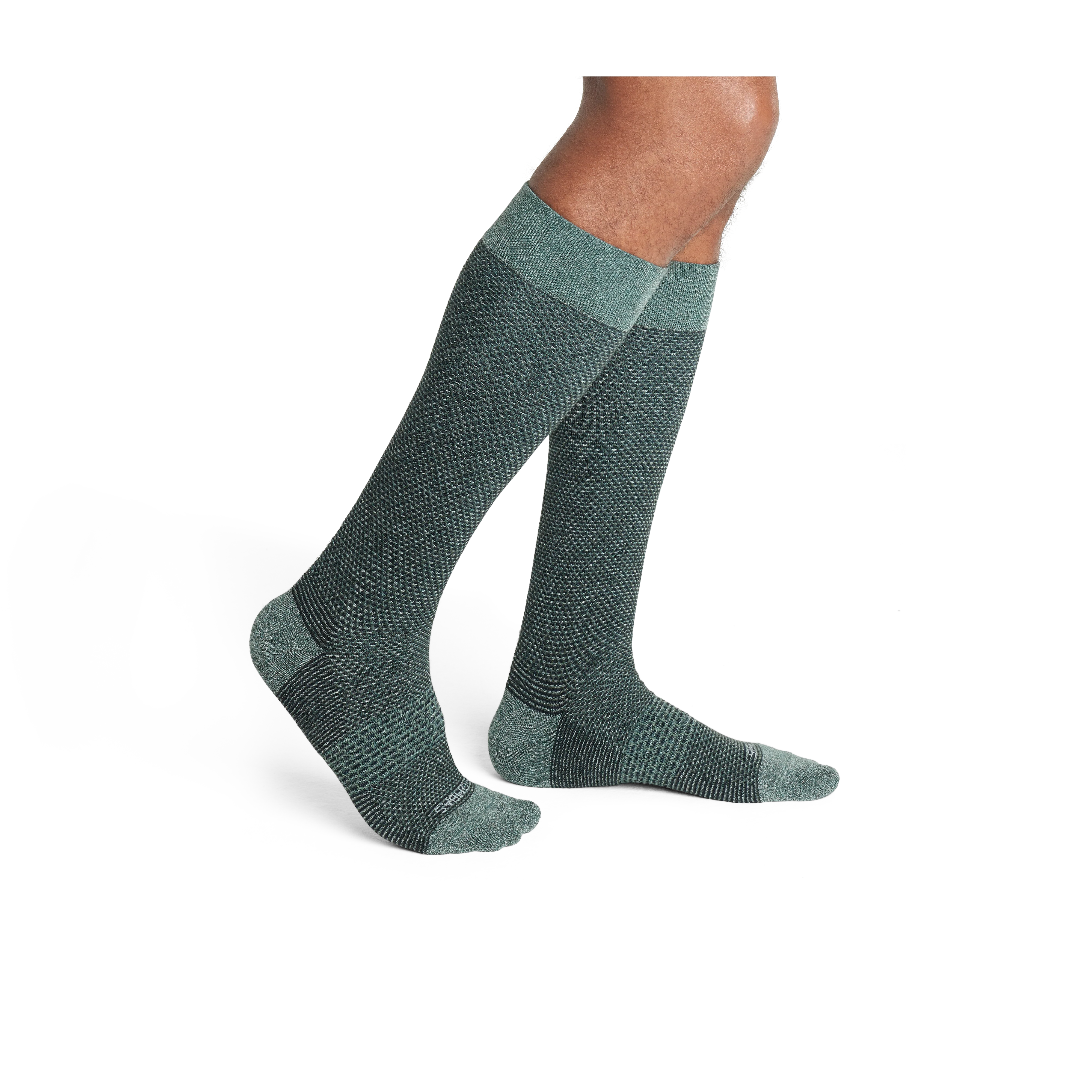Men's Tuck Stitch Dress Knee High Sock 4-Pack - Image 3
