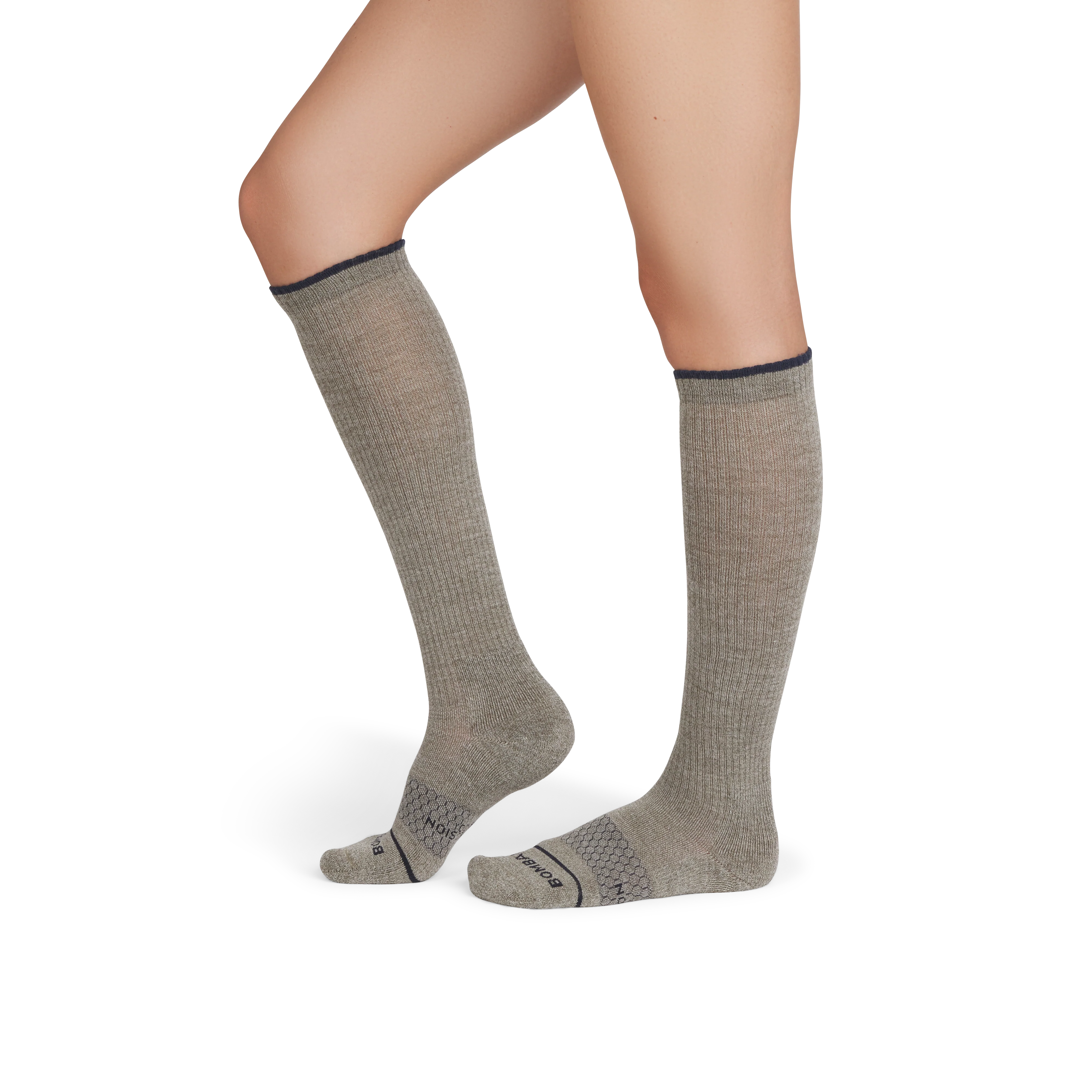 Women's Merino Wool Blend Everyday Compression Knee High Sock 3-Pack (15-20mmHg) - Image 4
