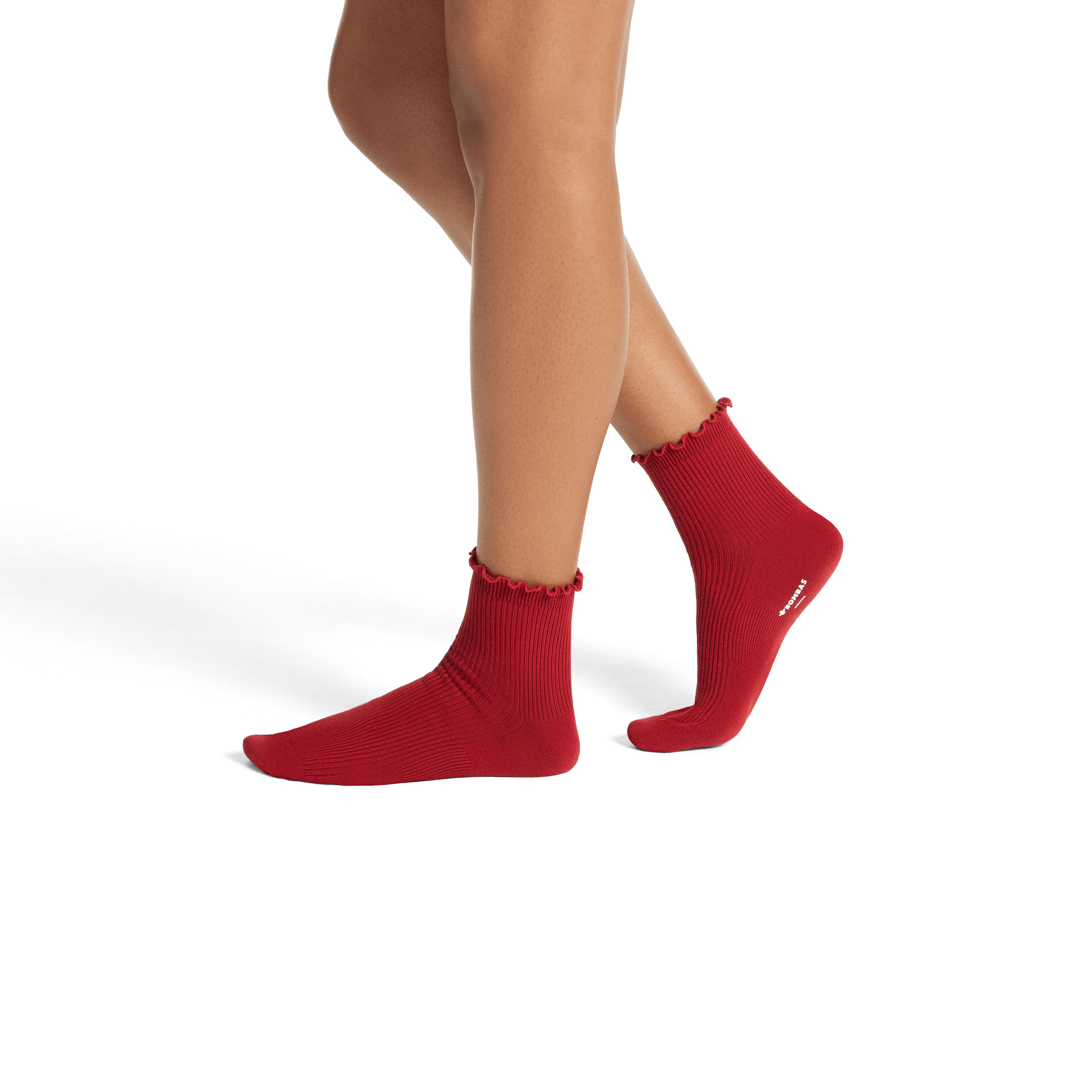 Women's Ruffle Rib Quarter Socks - Image 30