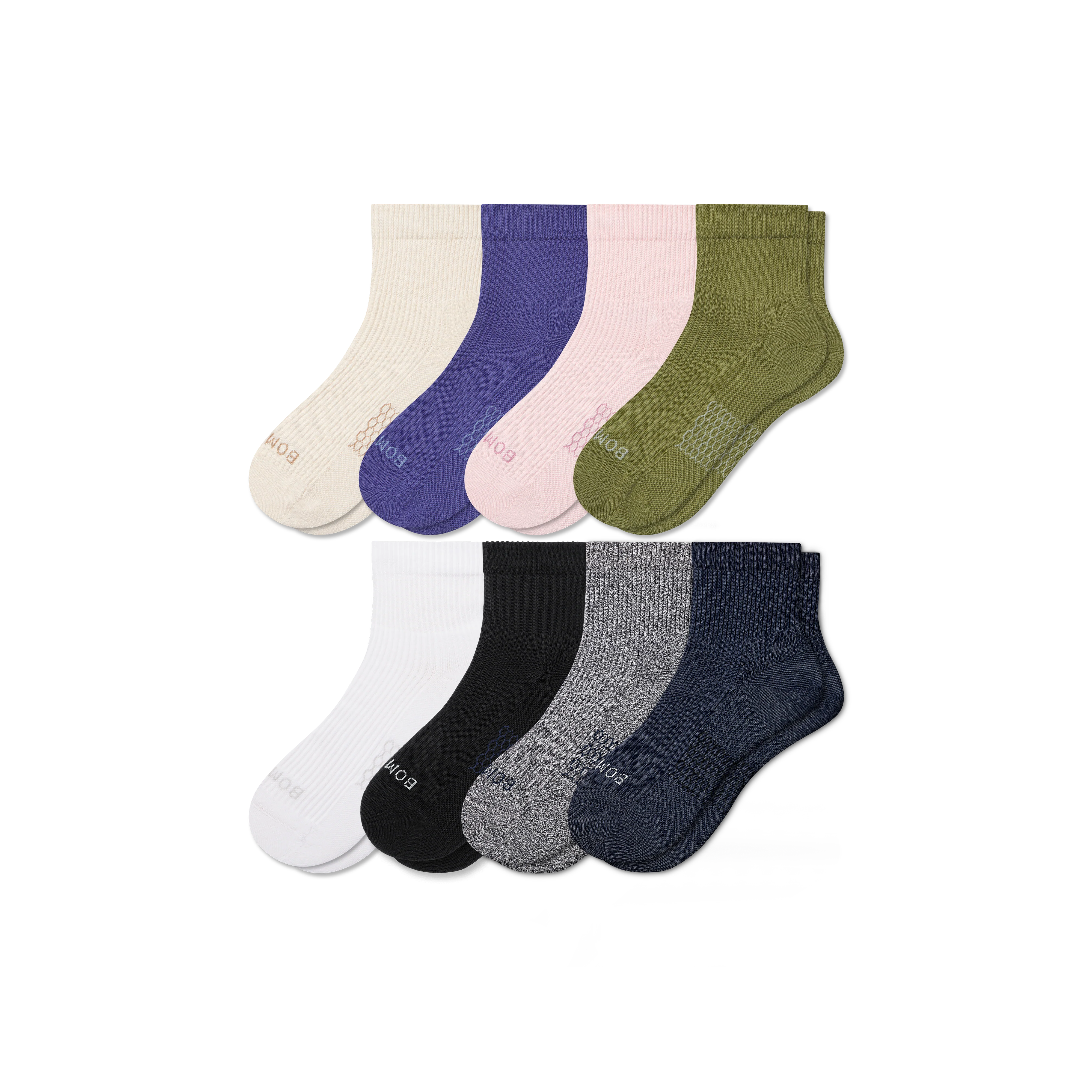 Women's Modern Rib Quarter Sock 8-Pack - Image 14