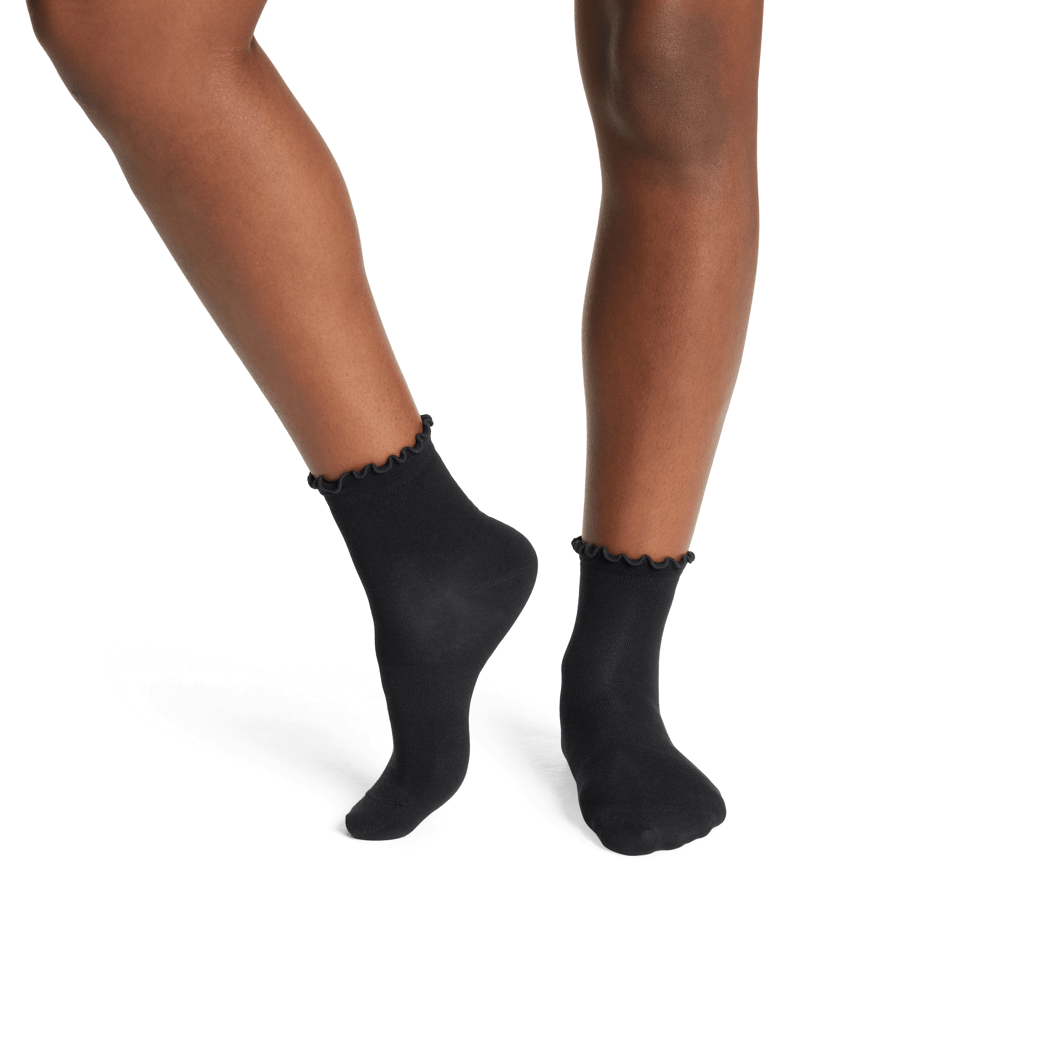Women's Lightweight Frill Quarter Sock 4-Pack - Image 7