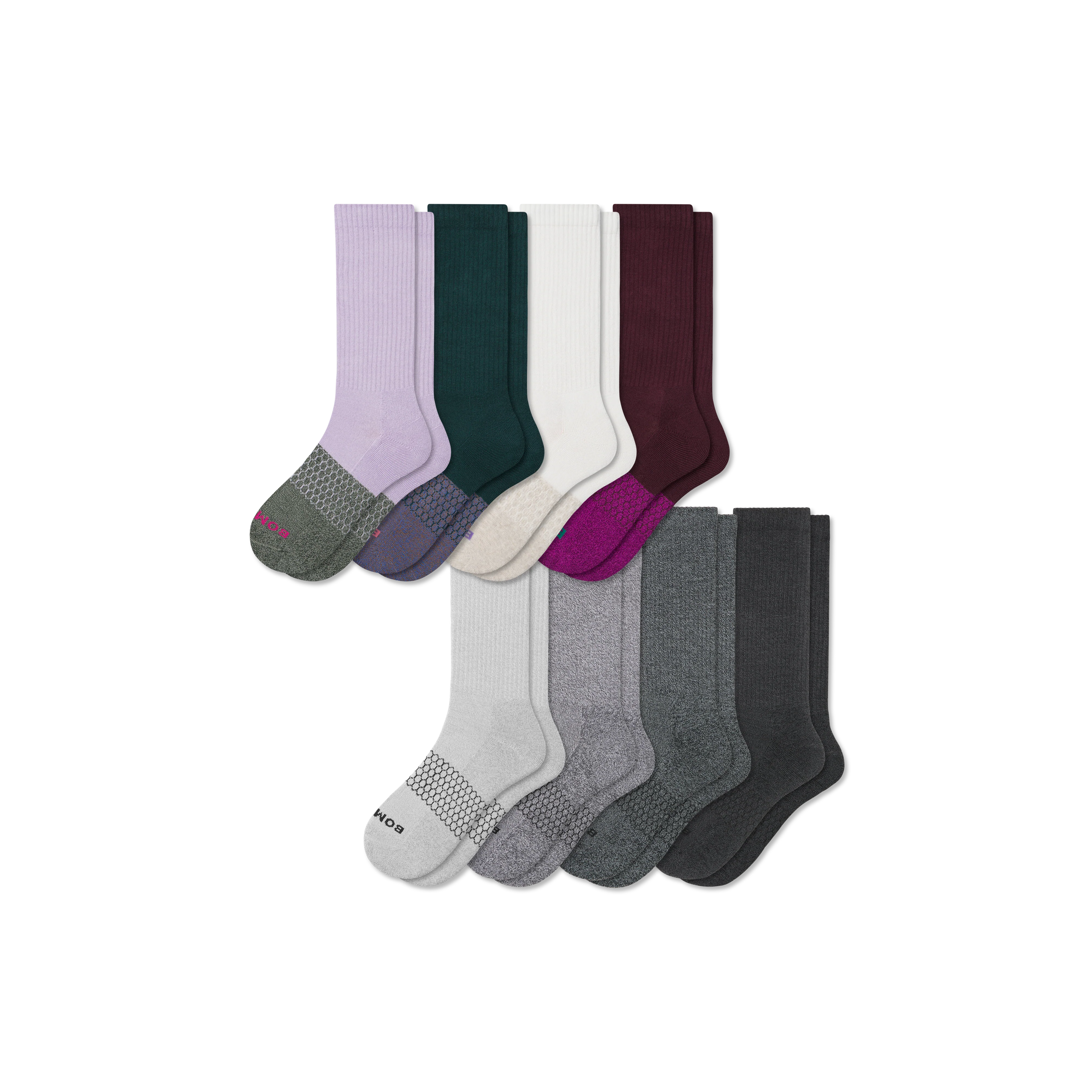 Women's Marl Calf Sock 8-Pack