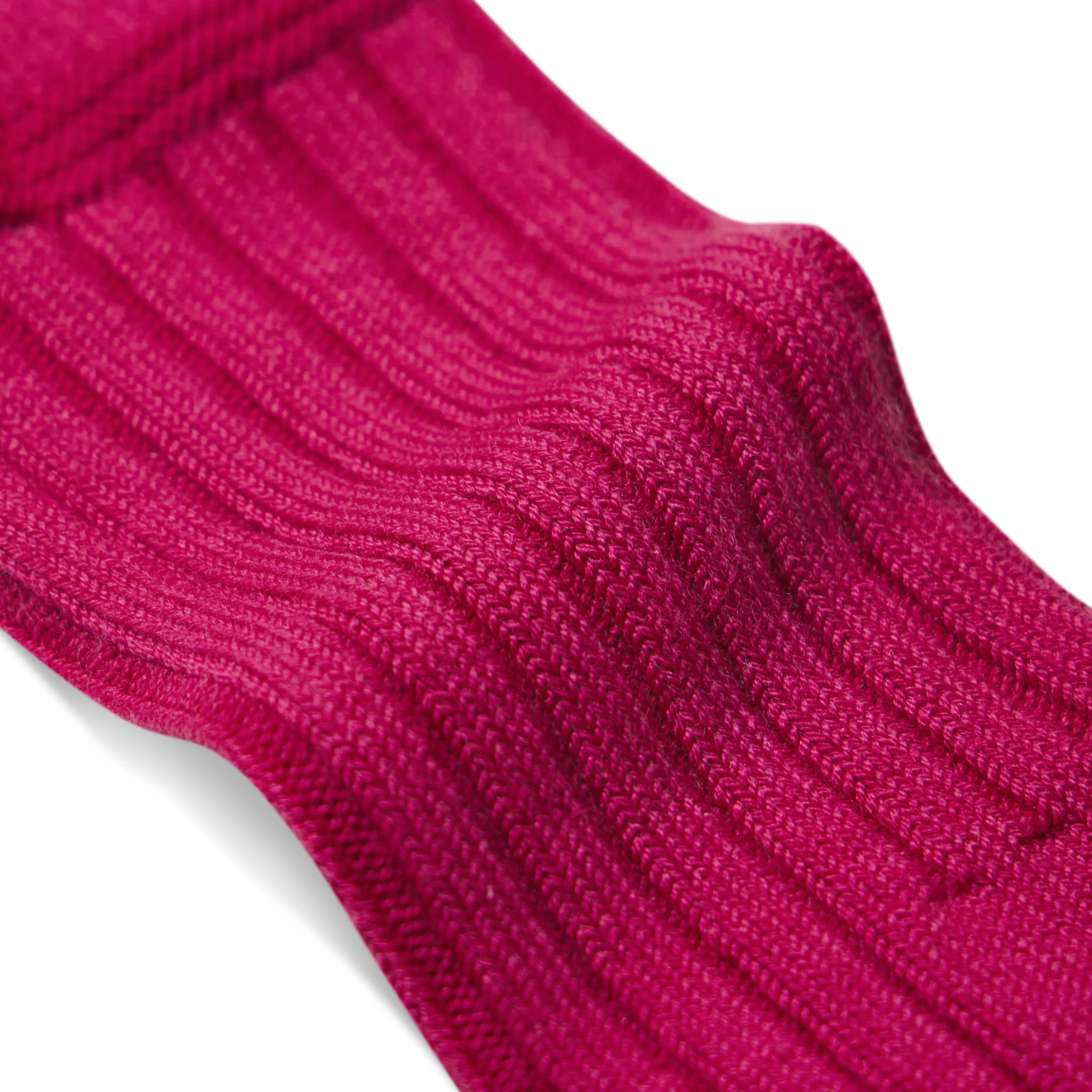 Women's Merino Cashmere Blend Rib Calf Socks - Image 3