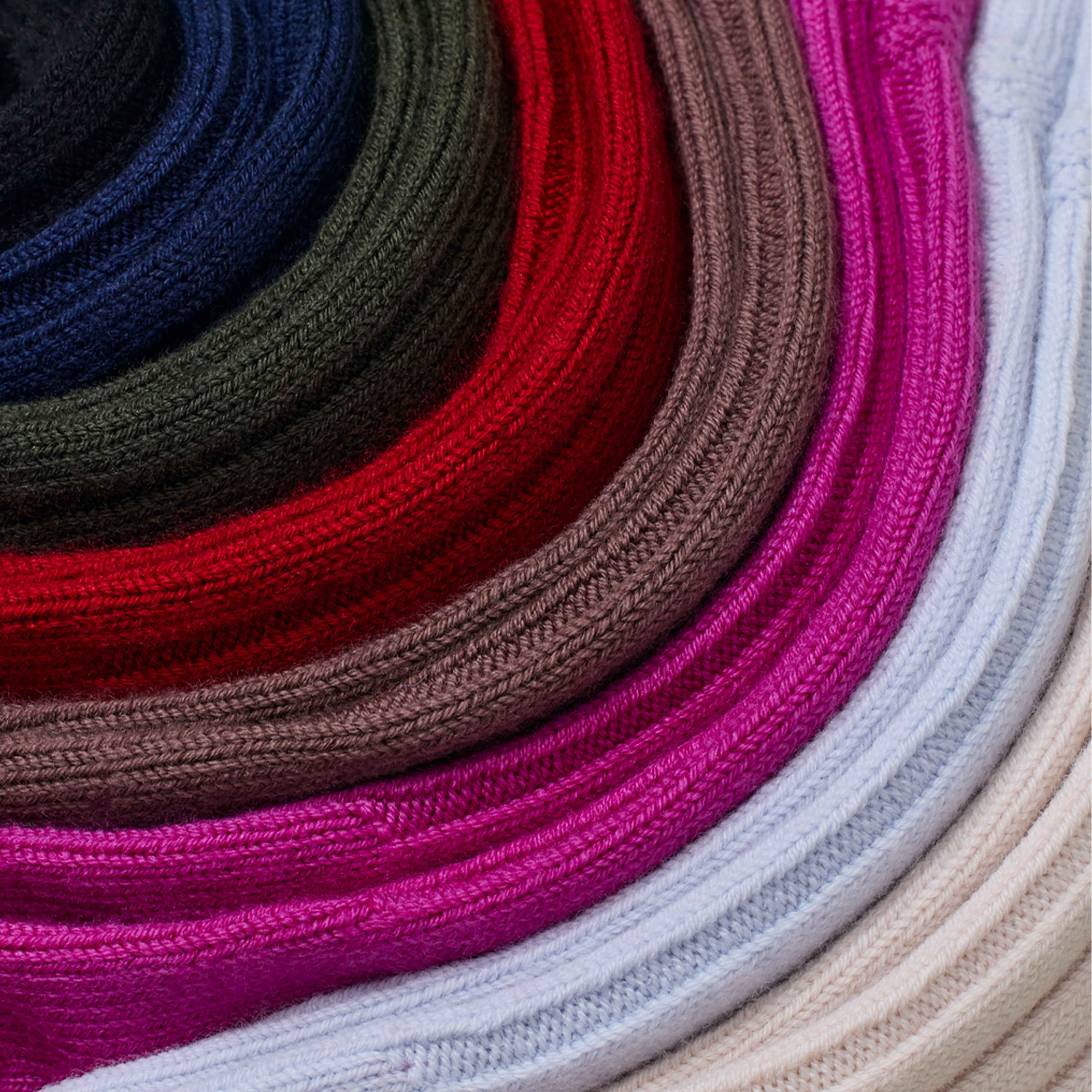 Women's Merino Cashmere Blend Rib Calf Socks - Image 32