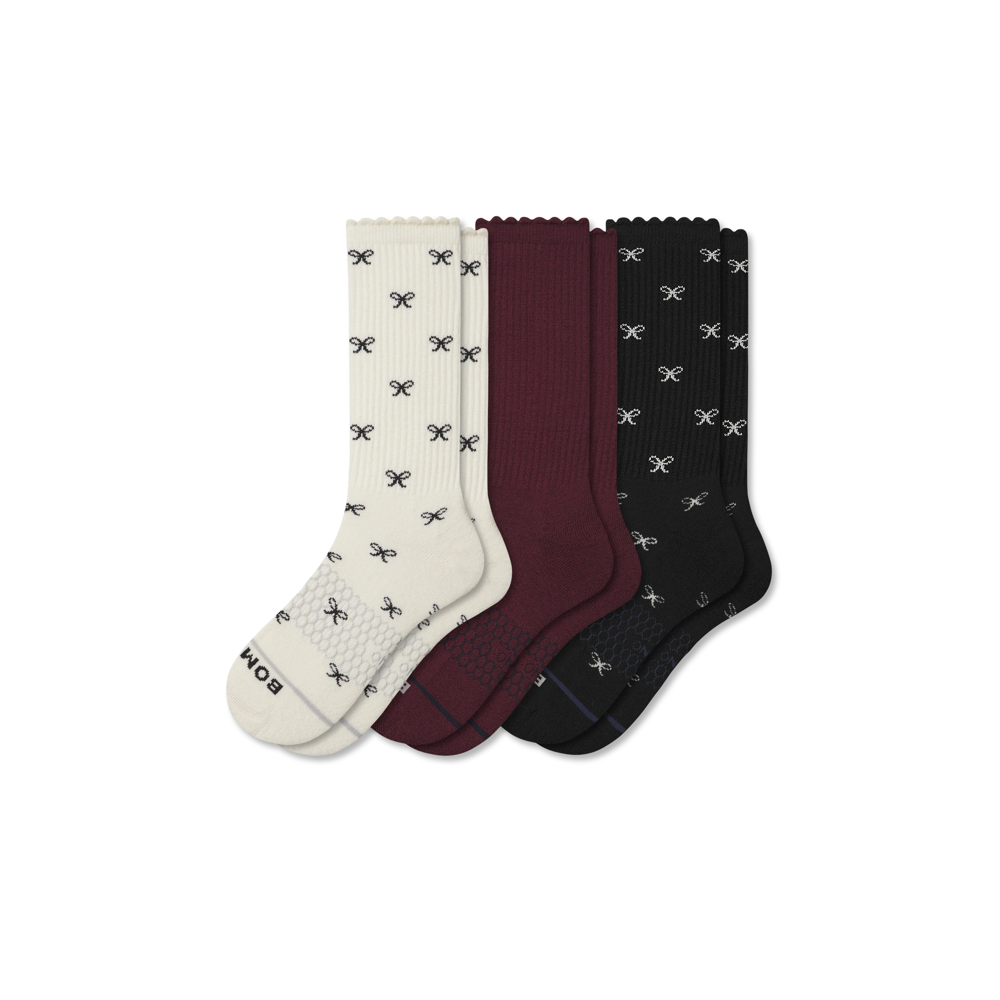 Women's Merino Wool Blend Calf Sock 3-Pack