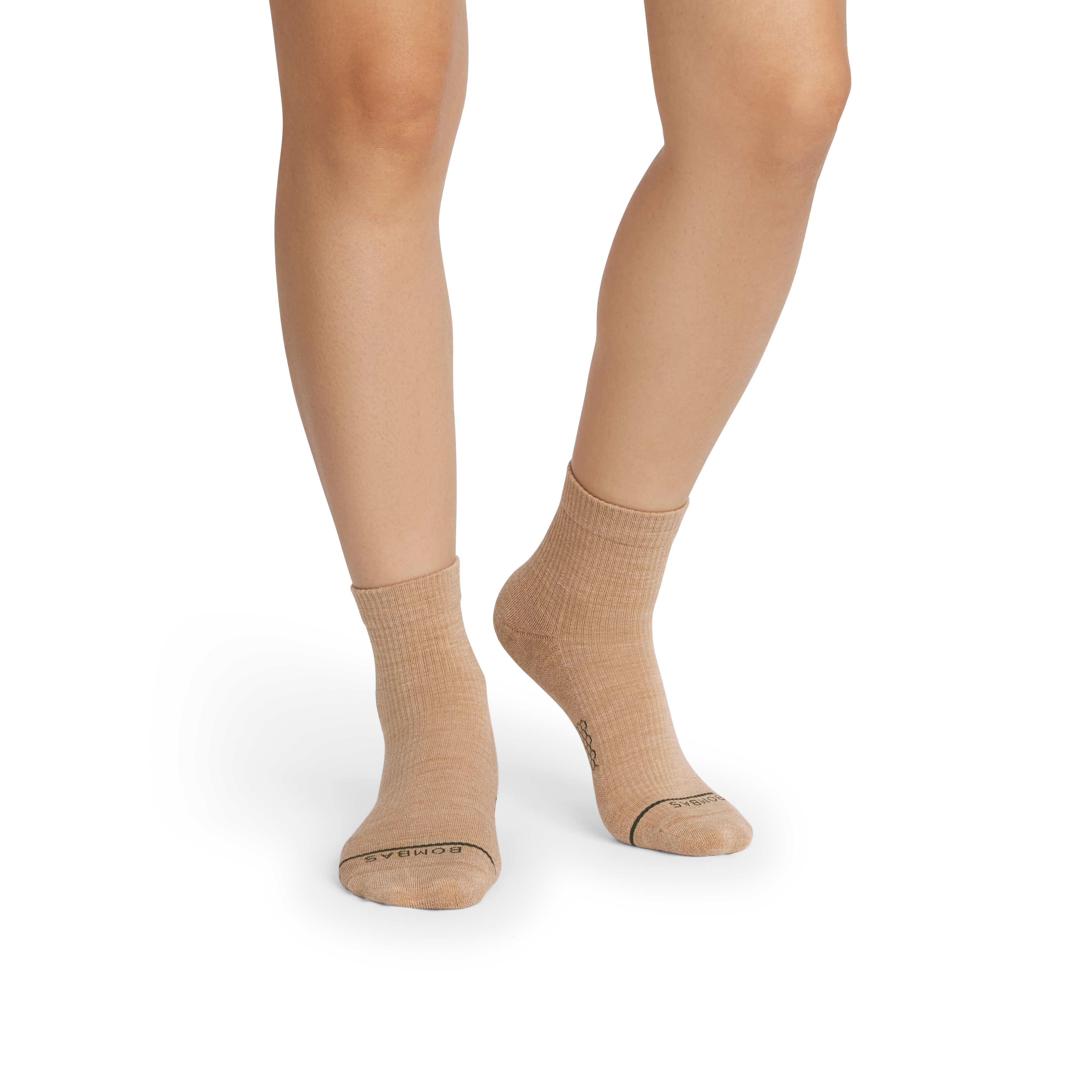 Women's Merino Wool Blend Modern Rib Quarter Sock 8-Pack - Image 3