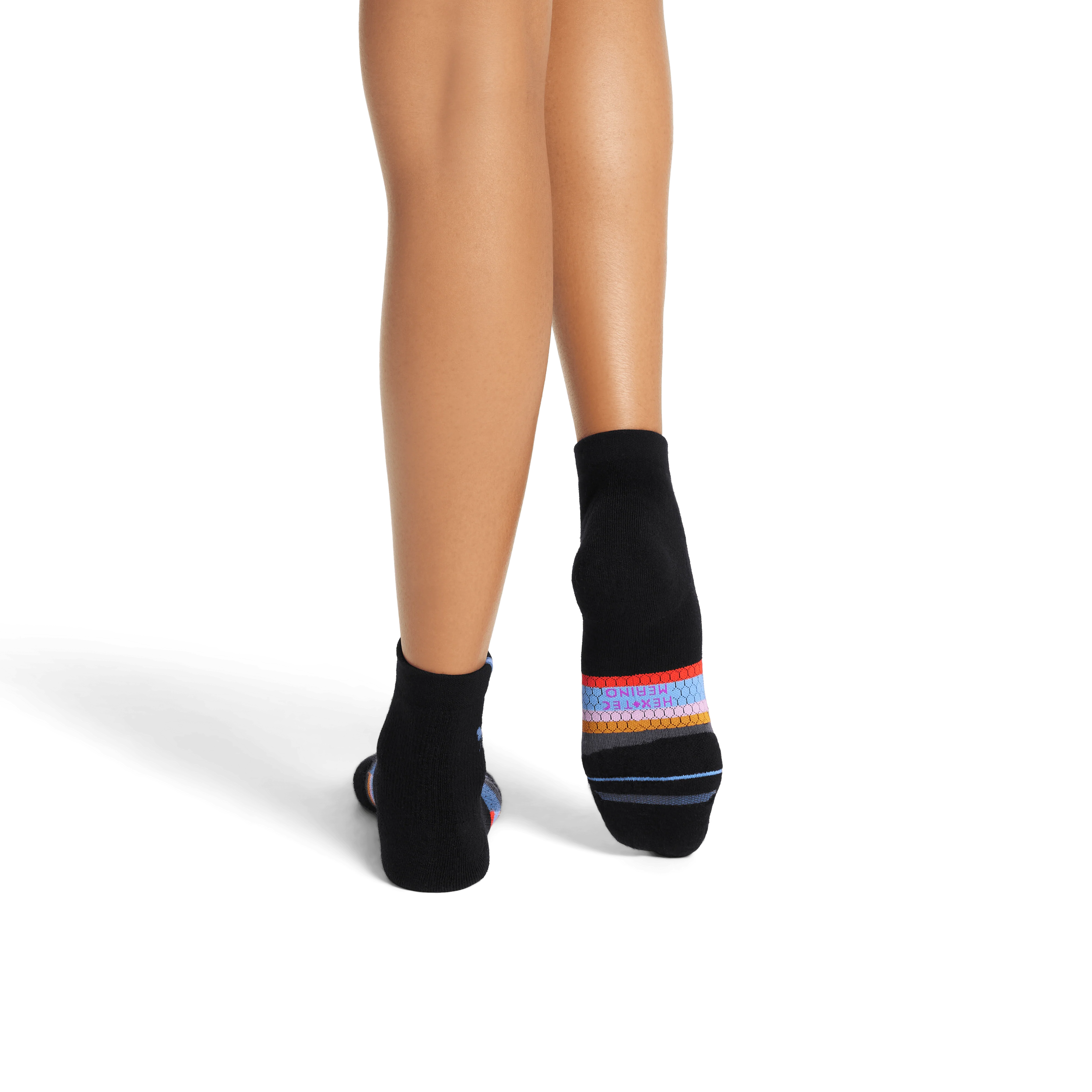 Women's Merino Wool Blend Run Quarter Socks - Image 18