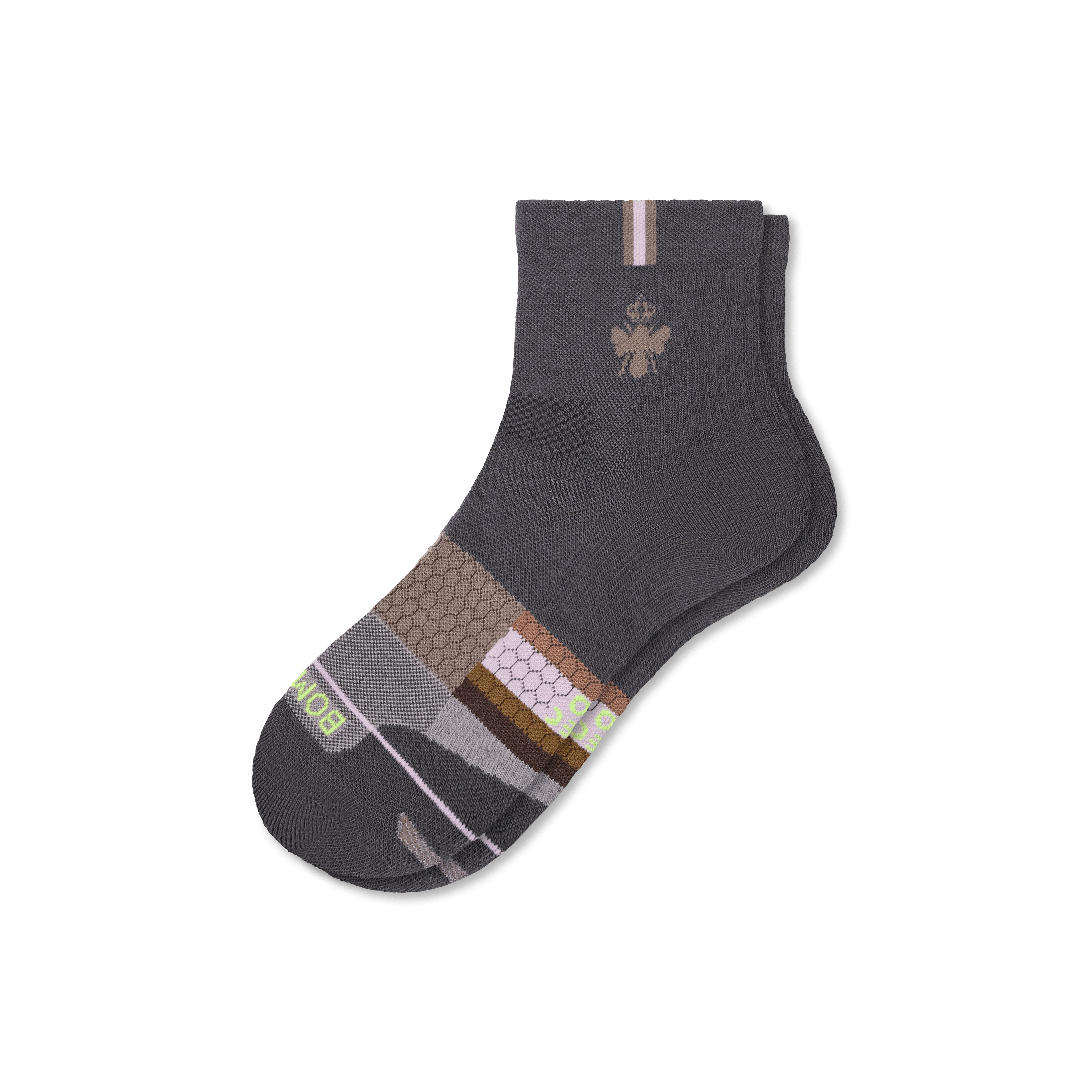 Women's Merino Wool Blend Run Quarter Socks - Image 20