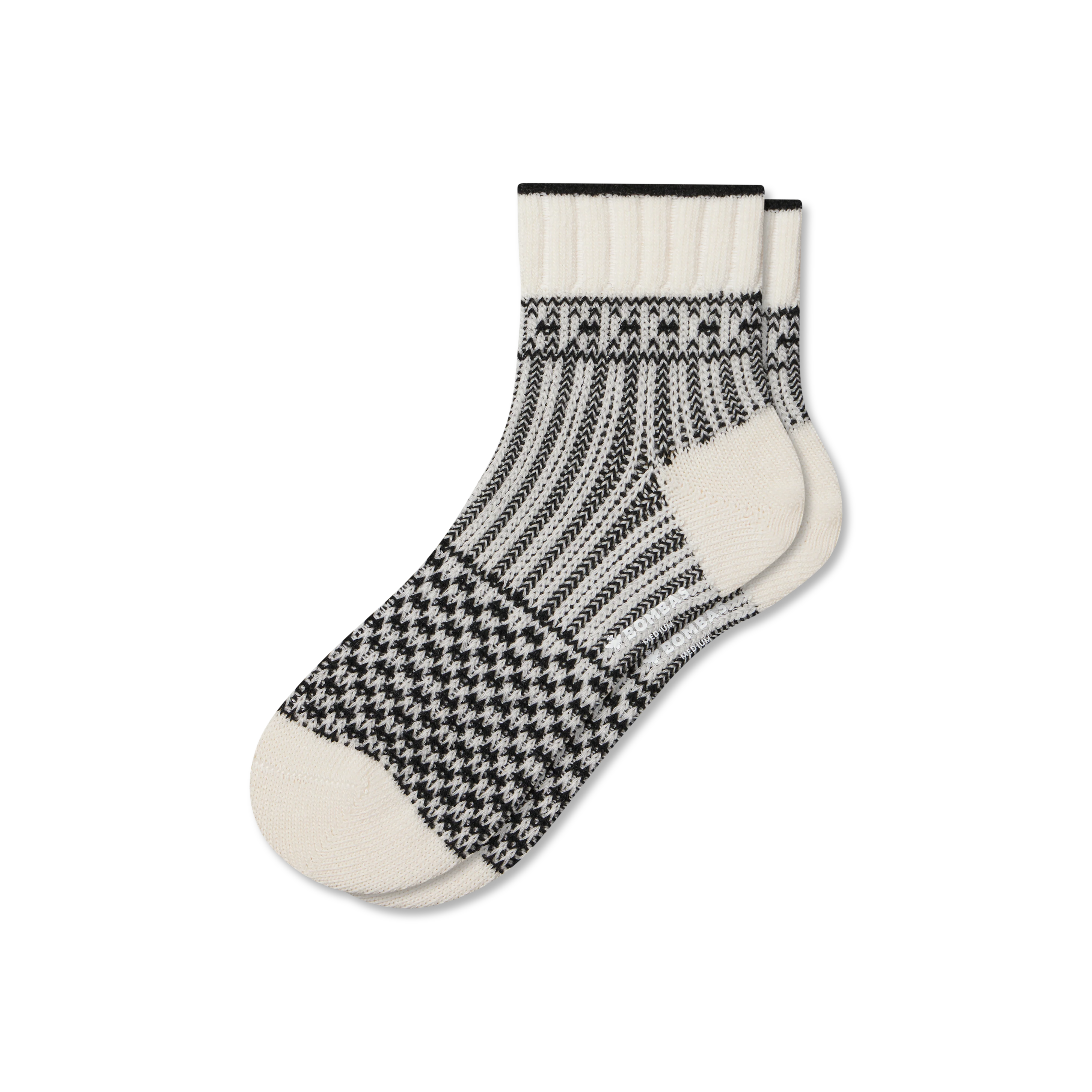 Women's Merino Wool Blend Sweater Quarter Socks