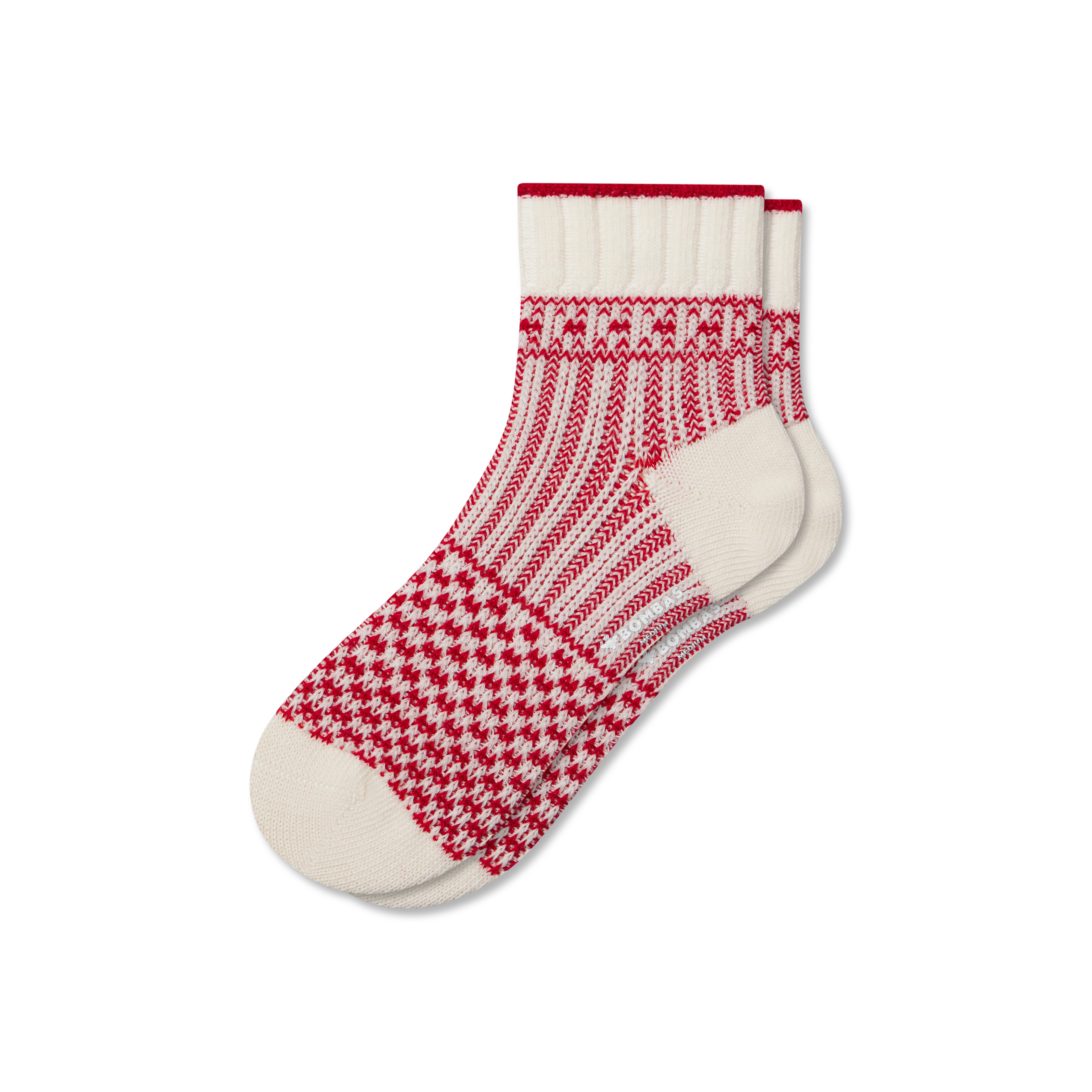 Women's Merino Wool Blend Sweater Quarter Socks - Image 5
