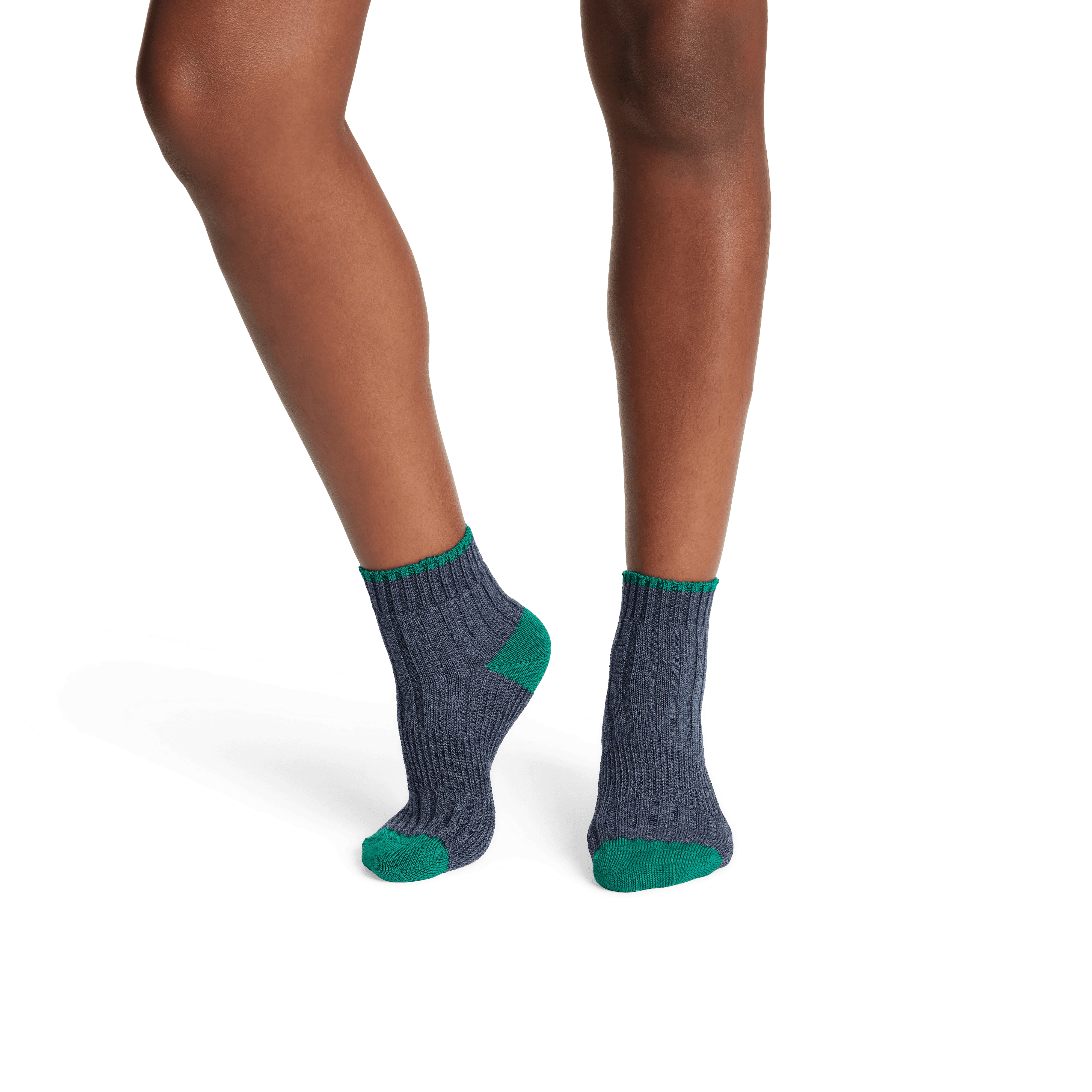 Women's Merino Wool Blend Sweater Quarter Socks - Image 9