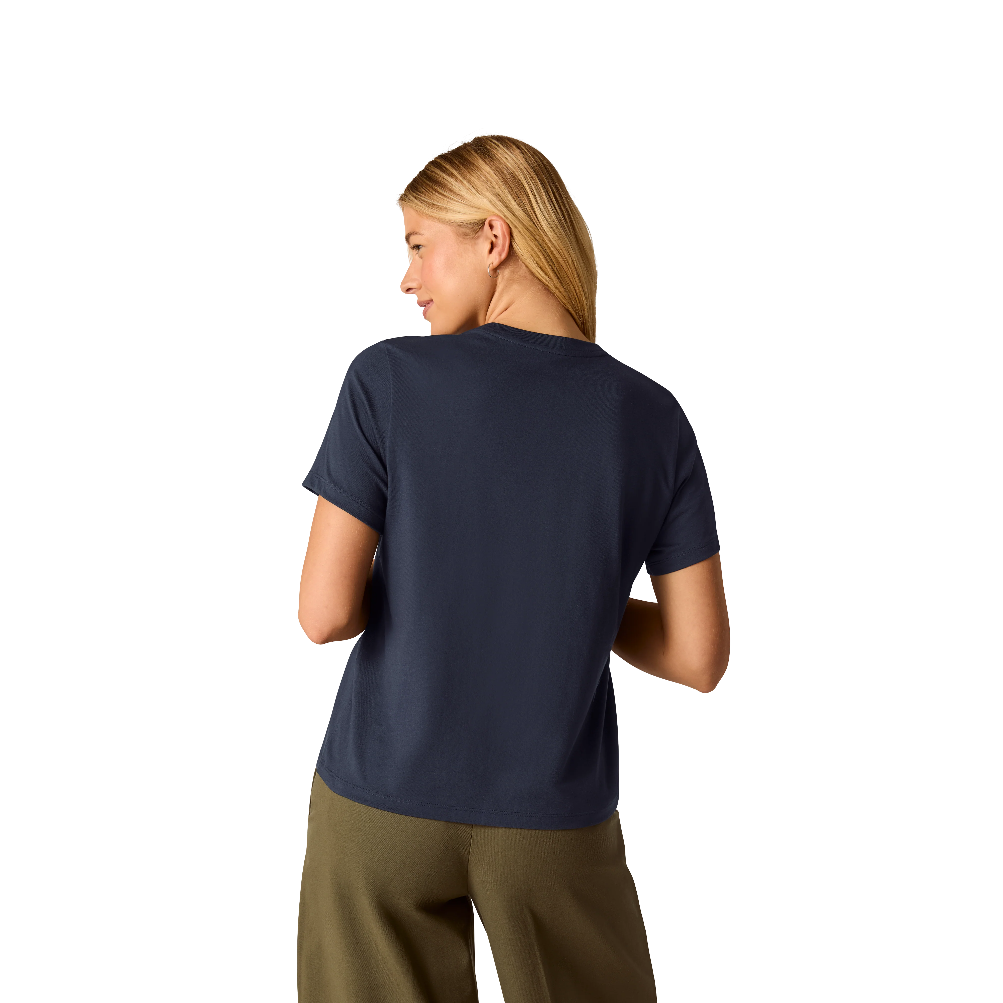 Women's Pima Cotton Crew Neck T-Shirt - Image 28
