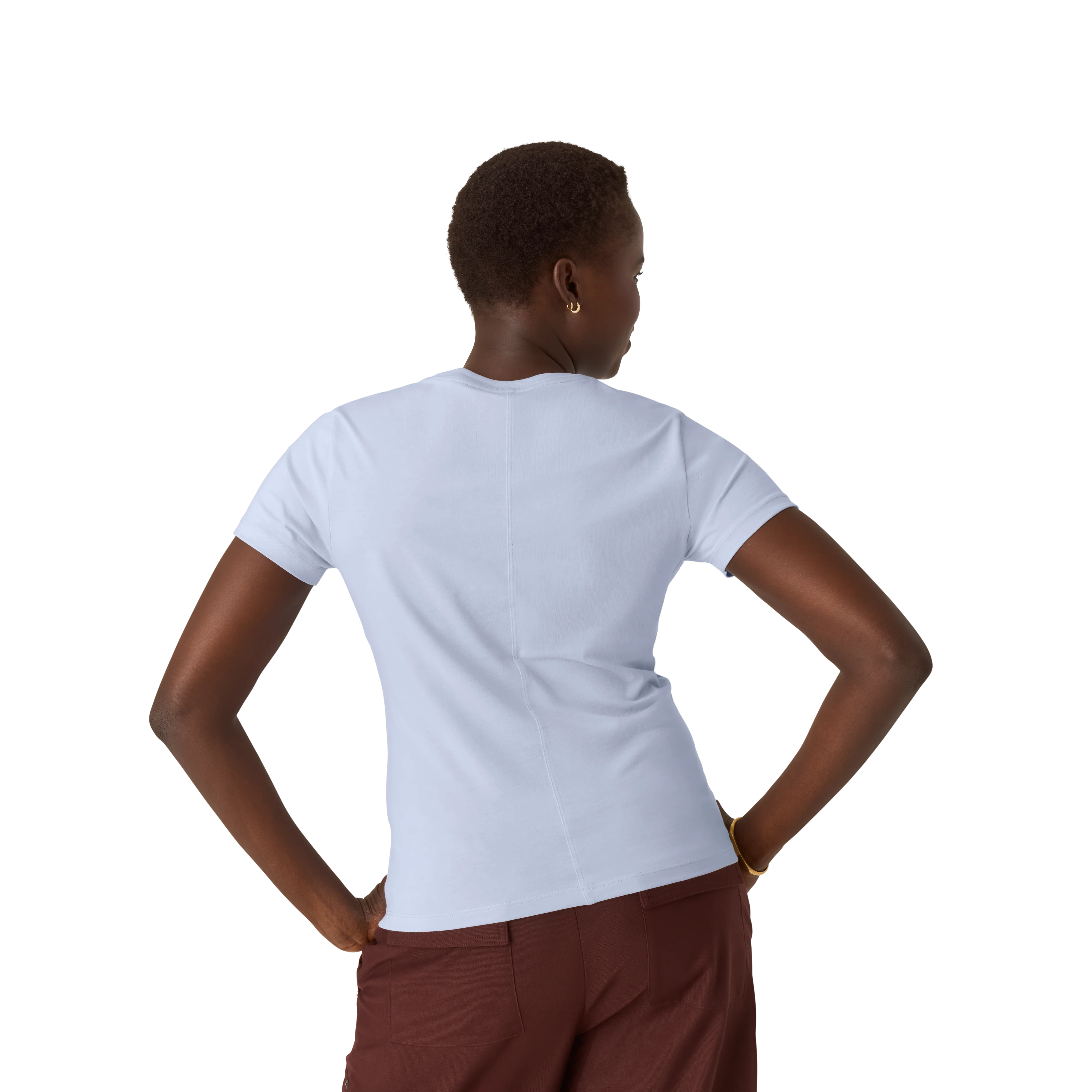 Women's Pima Cotton Slim Crew Neck T-Shirt 6-Pack - Image 3