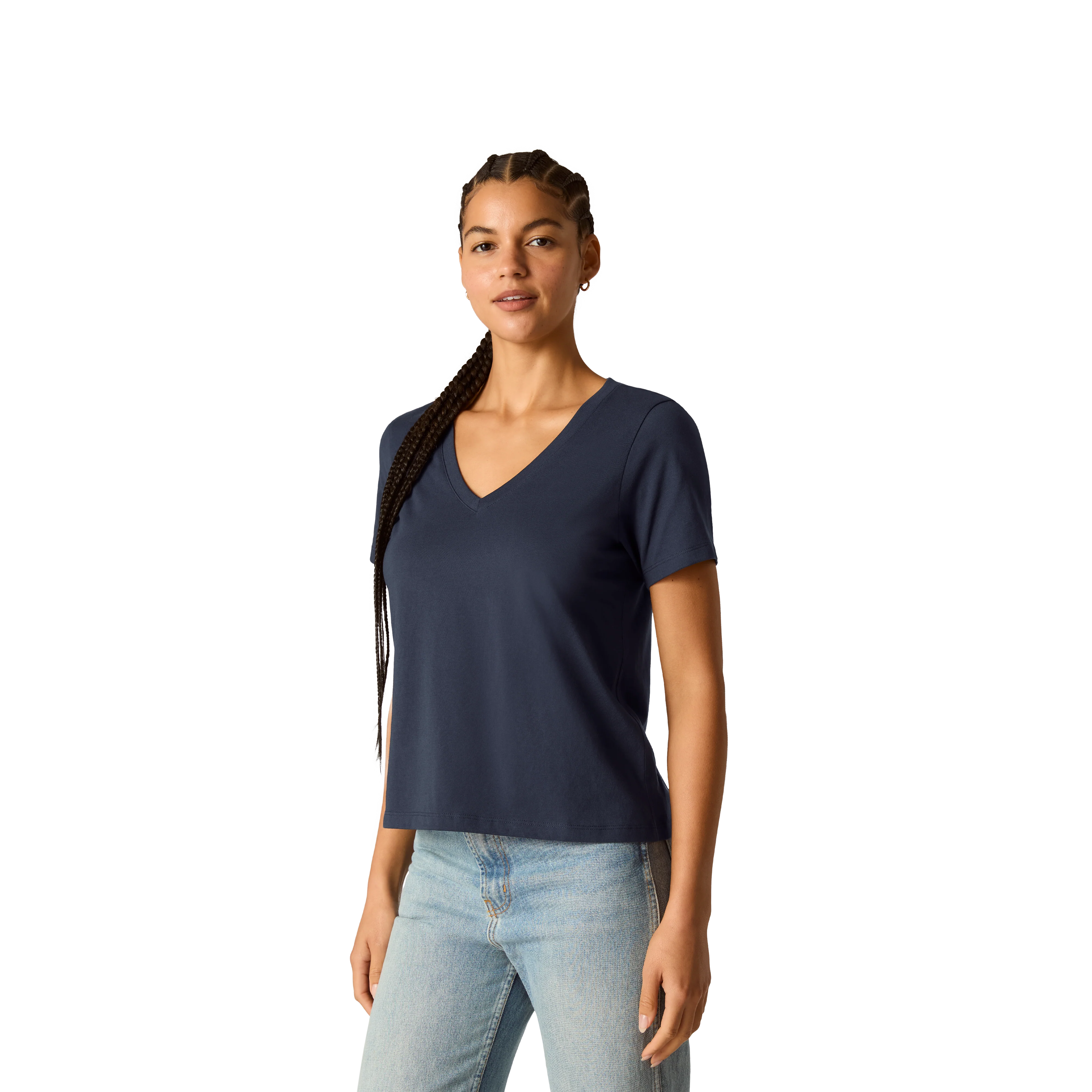 Women's Pima Cotton V-Neck T-Shirt - Image 12