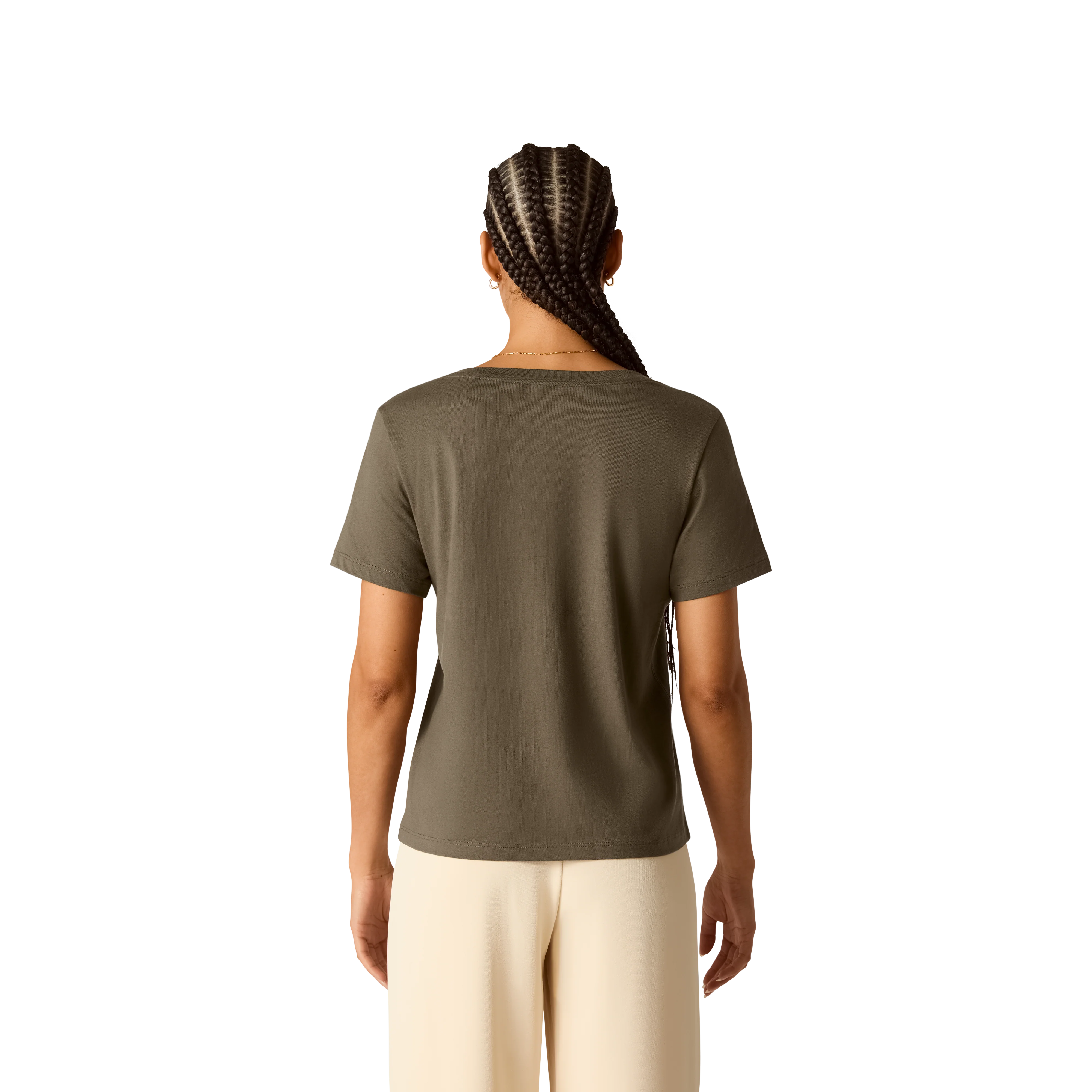 Women's Pima Cotton V-Neck T-Shirt - Image 28