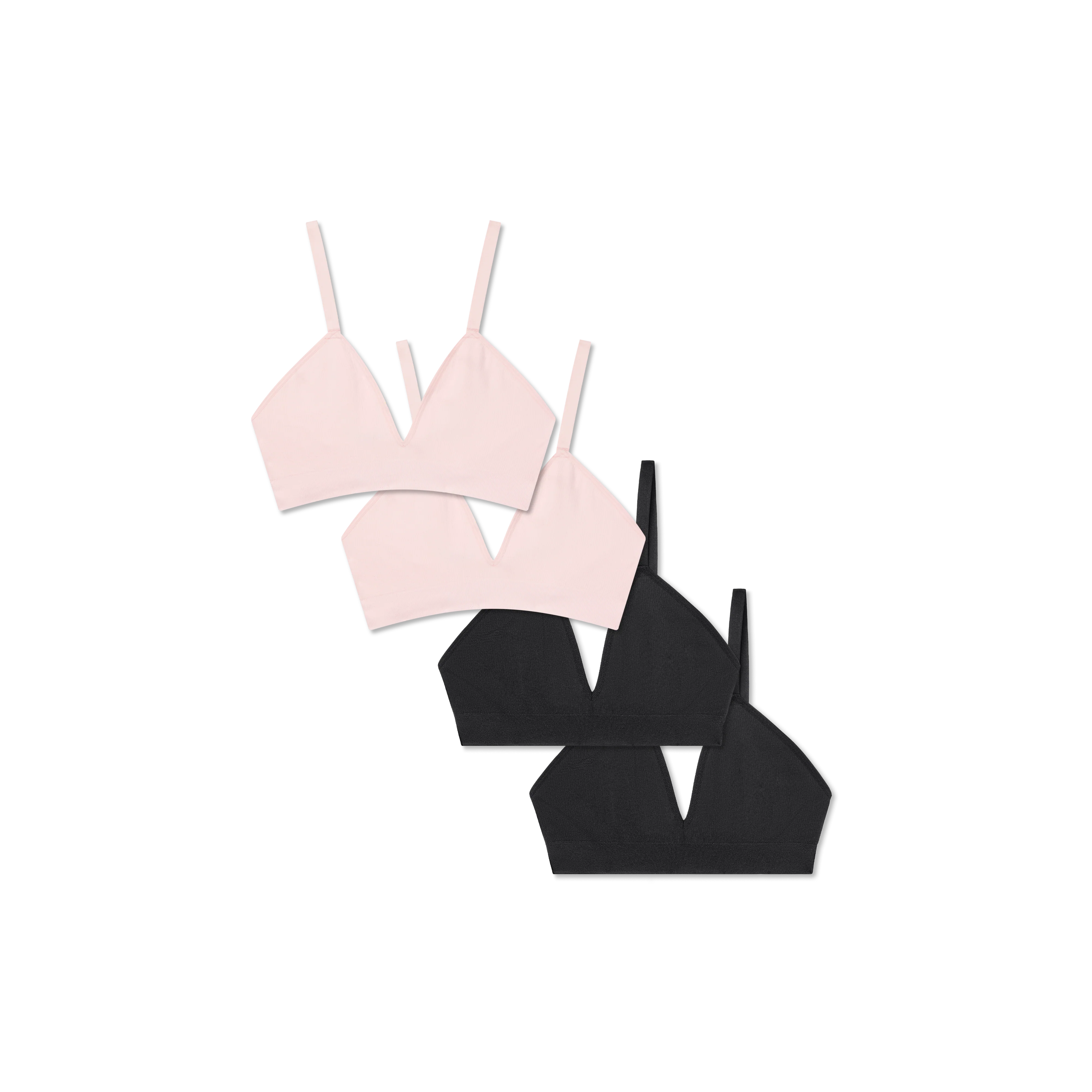 Women's Seamless Triangle Bralette 4-Pack - Image 12