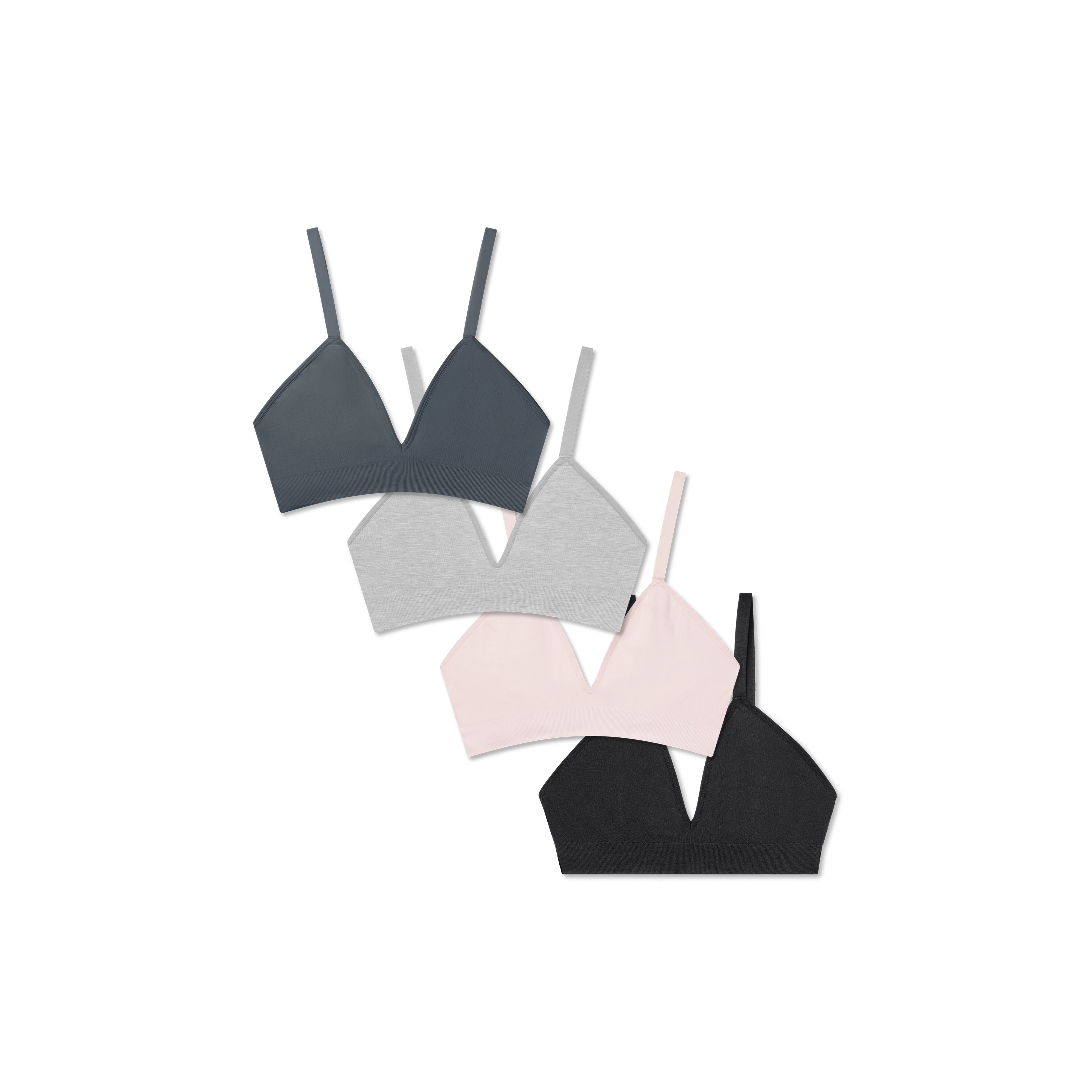 Women's Seamless Triangle Bralette 4-Pack - Image 6
