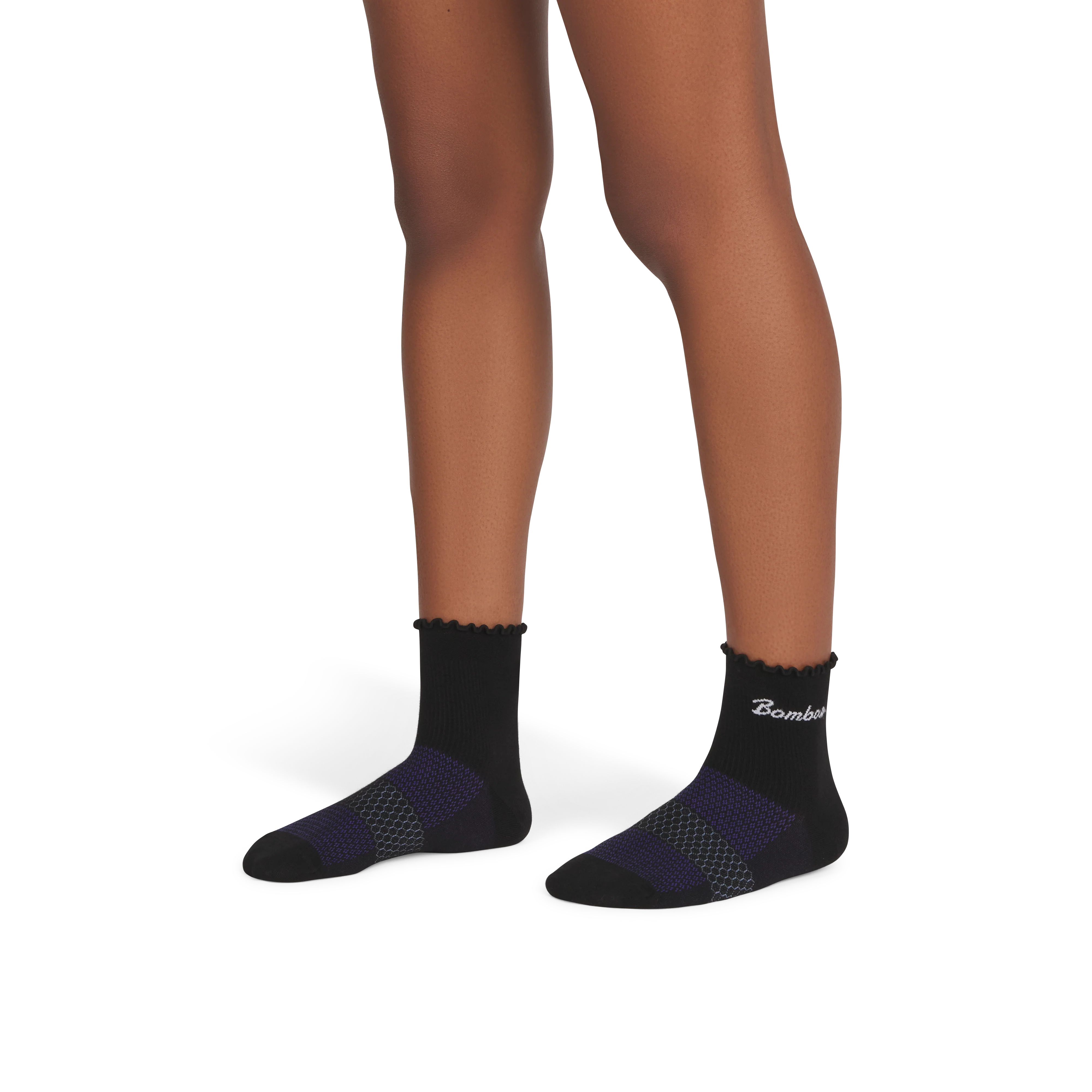 Women’s UltraLite Ruffle Sport Quarter Sock 3-Pack - Image 3