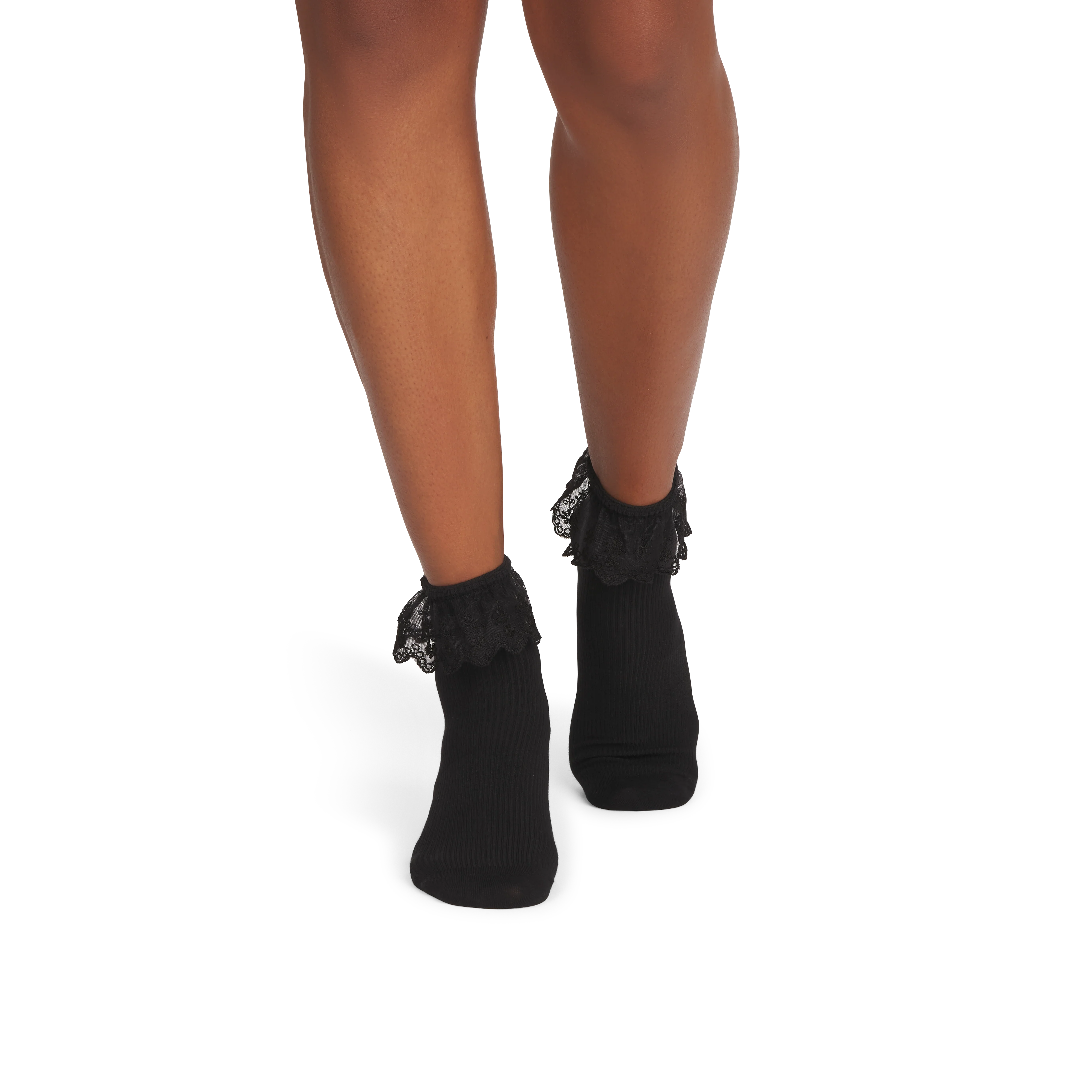 Women's Ruffle Lace Quarter Socks - Image 13