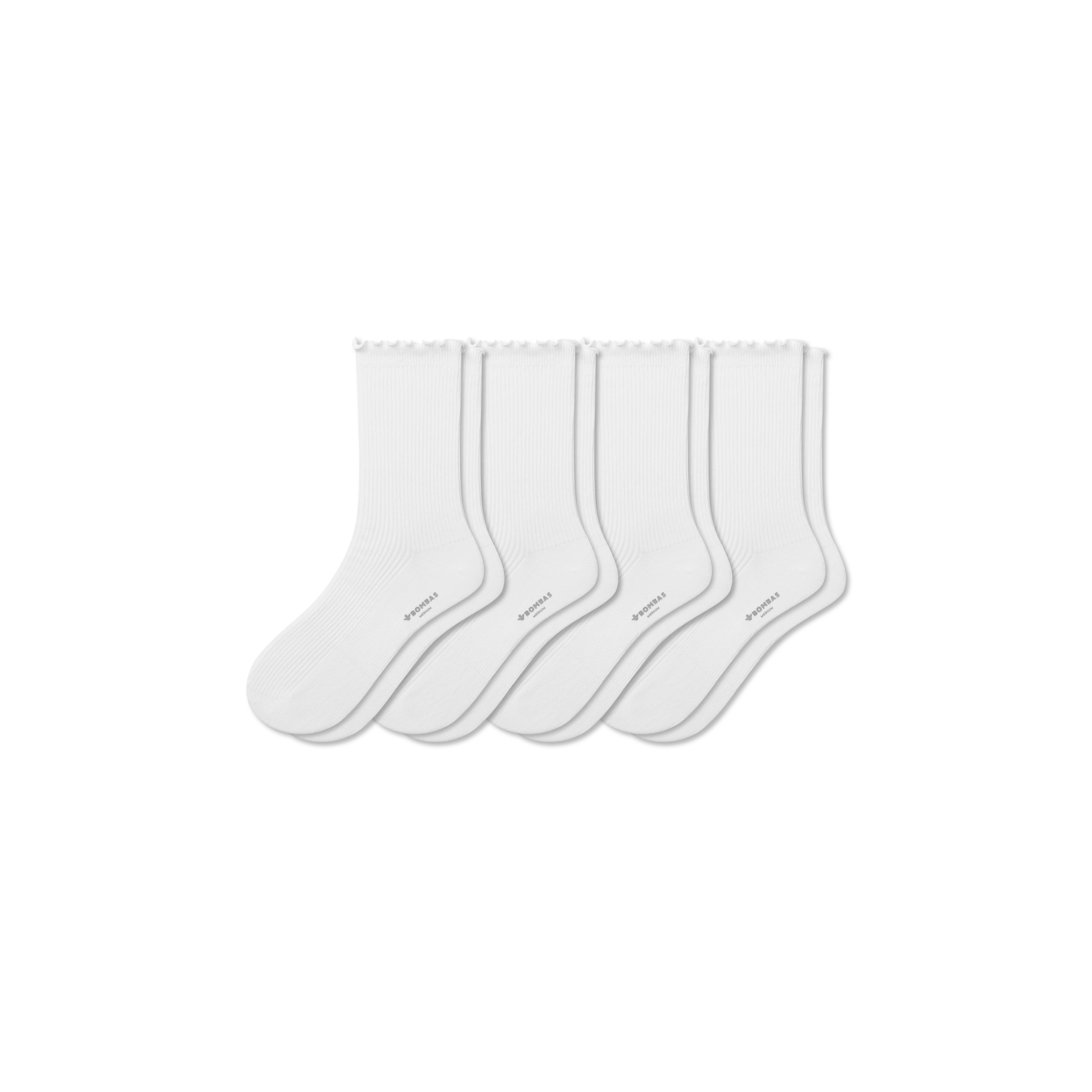 Women's Ruffle Rib Half Calf Sock 4-Pack - Image 33