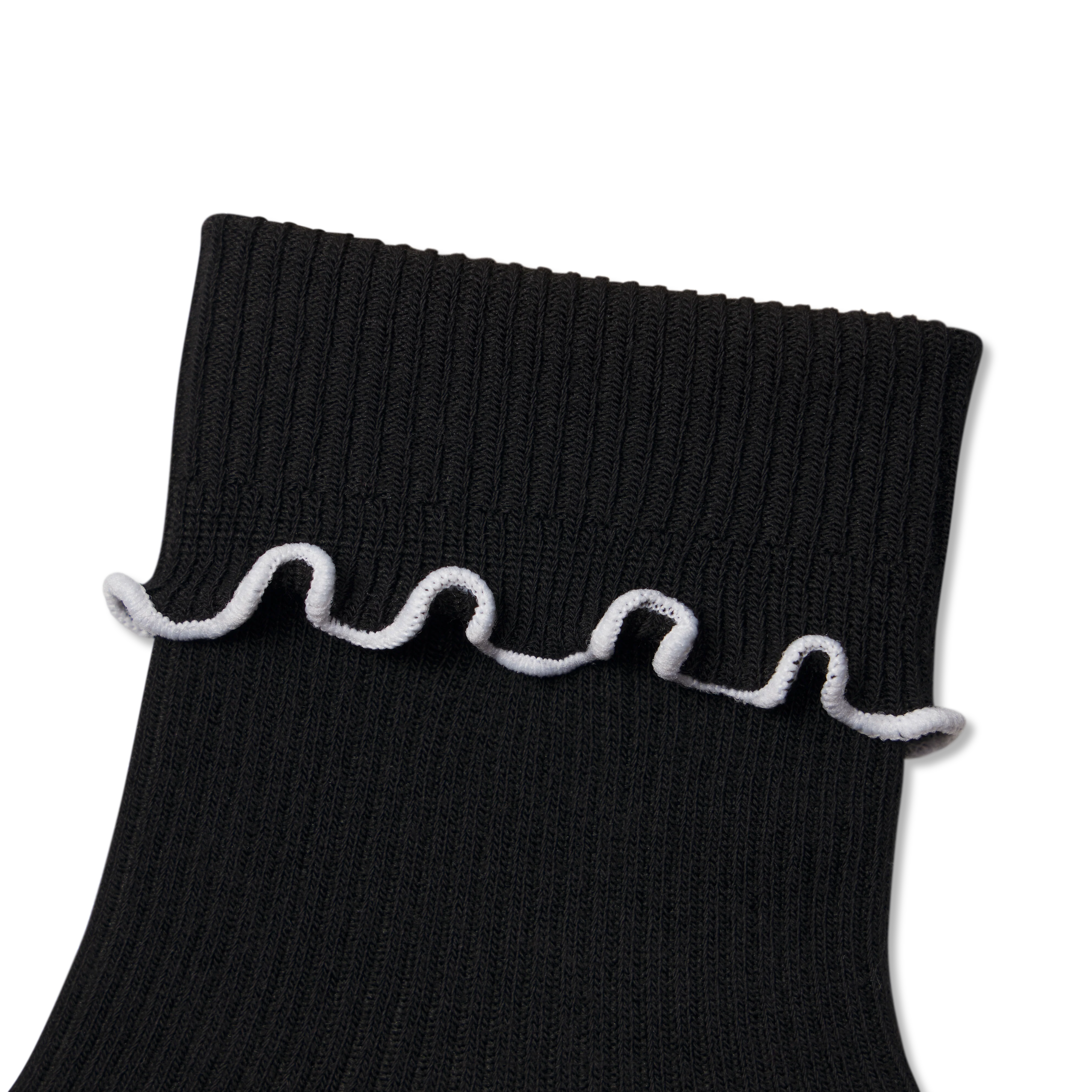 Women's Ruffle Rib Half Calf Socks - Image 10