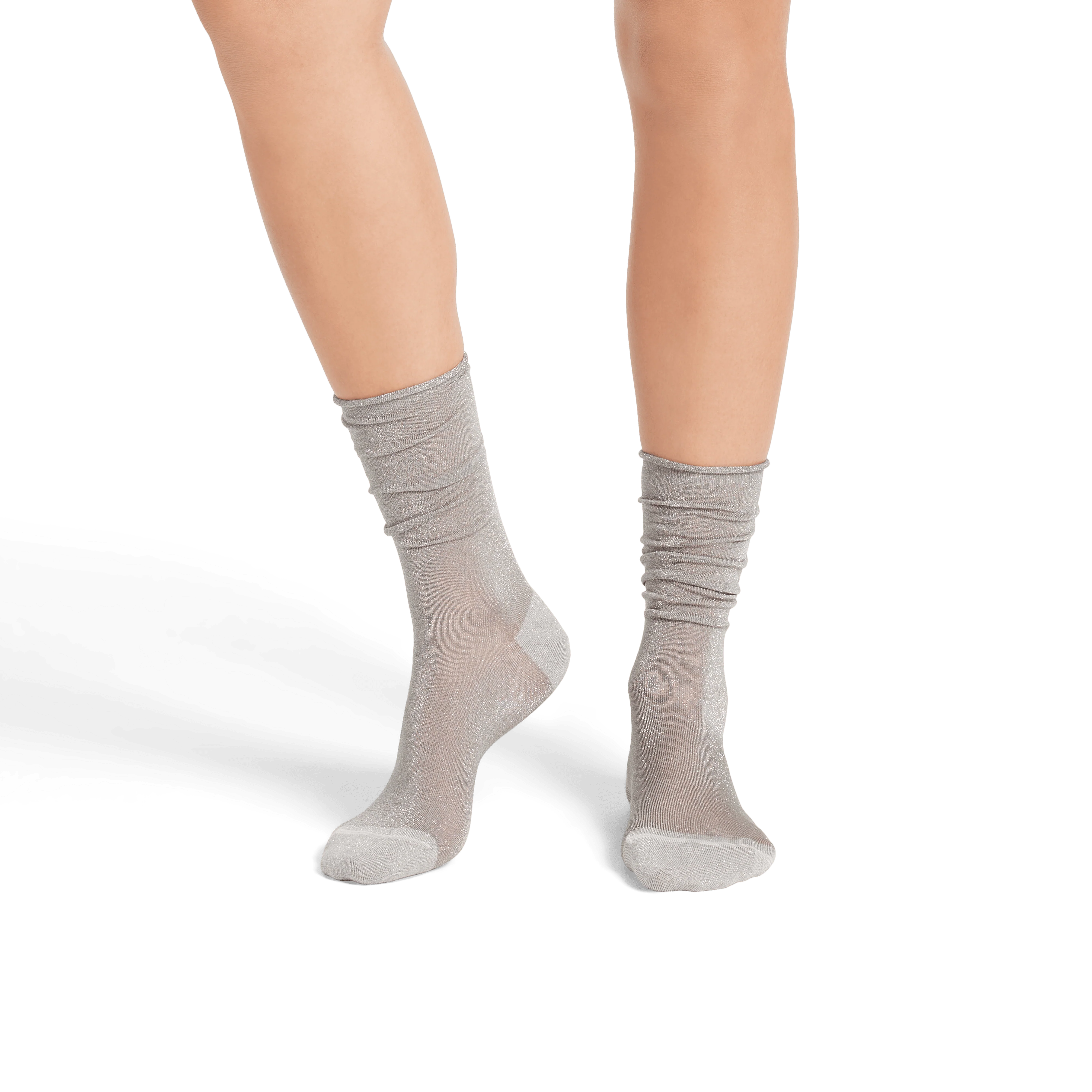 Women’s Sheer Sparkle Calf Socks - Image 6